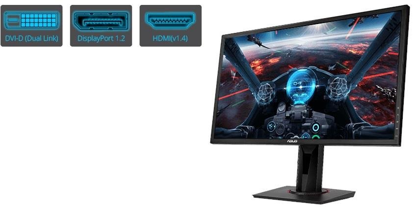 Monitor ASUS VG248QG - złącza