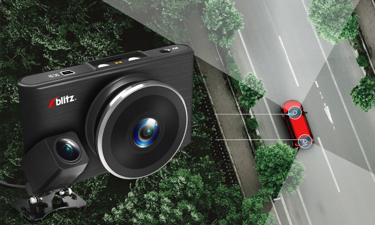 Wideorejestrator XBLITZ S7 Duo tylna kamera