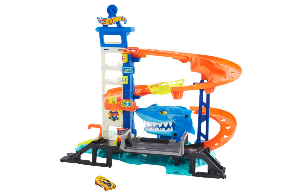 Hot Wheels Miejski Port Atak Rekina HDP Tor Niskie Ceny I Opinie W Media Expert