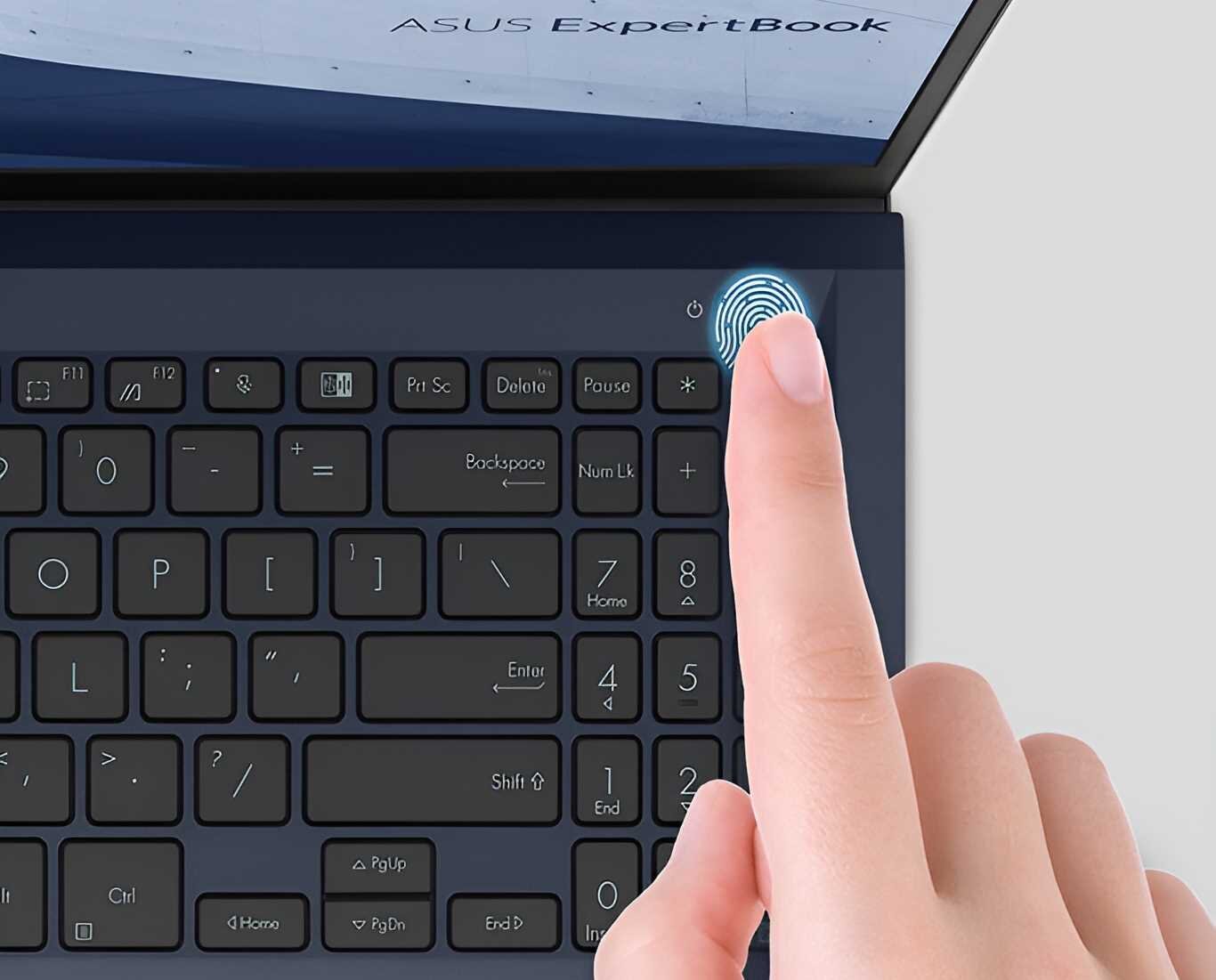 Laptop ASUS ExpertBook B1500 - Czytnik linii papilarnych