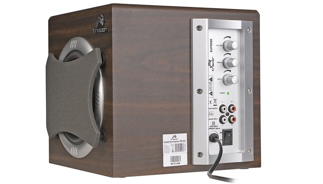 Głośniki TRACER Supreme 2.1 TRG-2S-1200-C-3 zewnętrzny subwoofer głębia basów