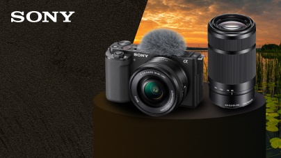 Zyskaj obiektyw 400 zł taniej przy zakupie aparatu Sony w promocji.