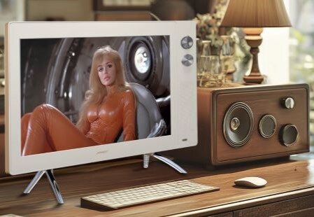 JAPANNEXT JN-V236G180F-RETRO. Monitor gamingowy z lat 70