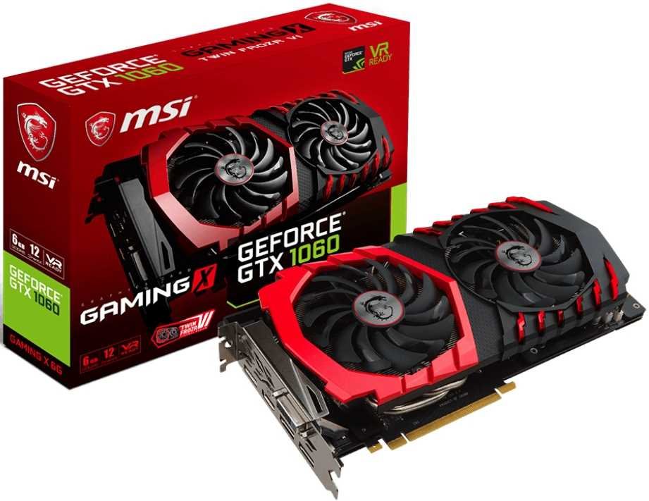 MSI GeForce GTX 1060 Gaming X 6G Karta graficzna - niskie ceny i