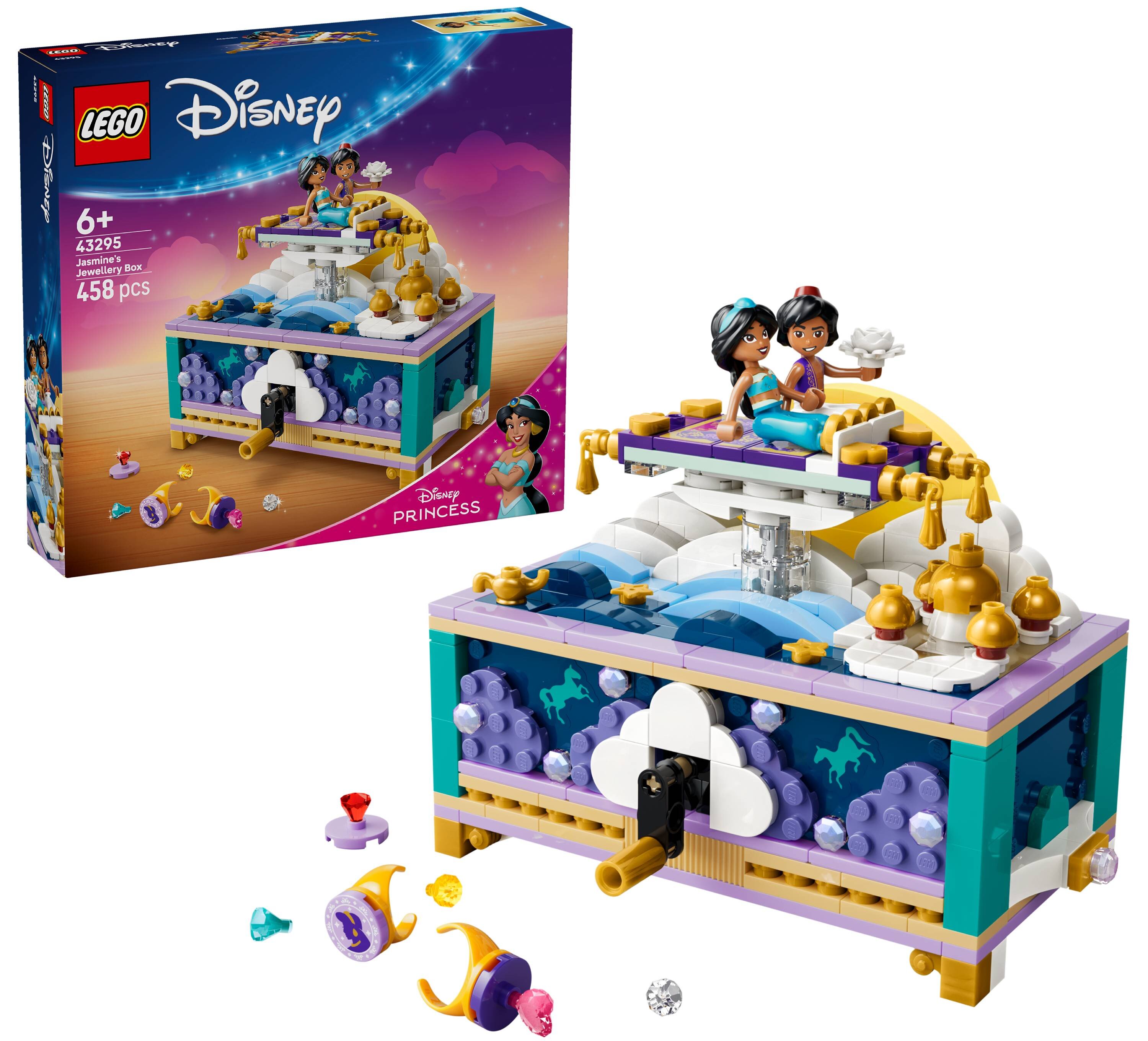 LEGO Disney 43295 Szkatułka na biżuterię Dżasminy