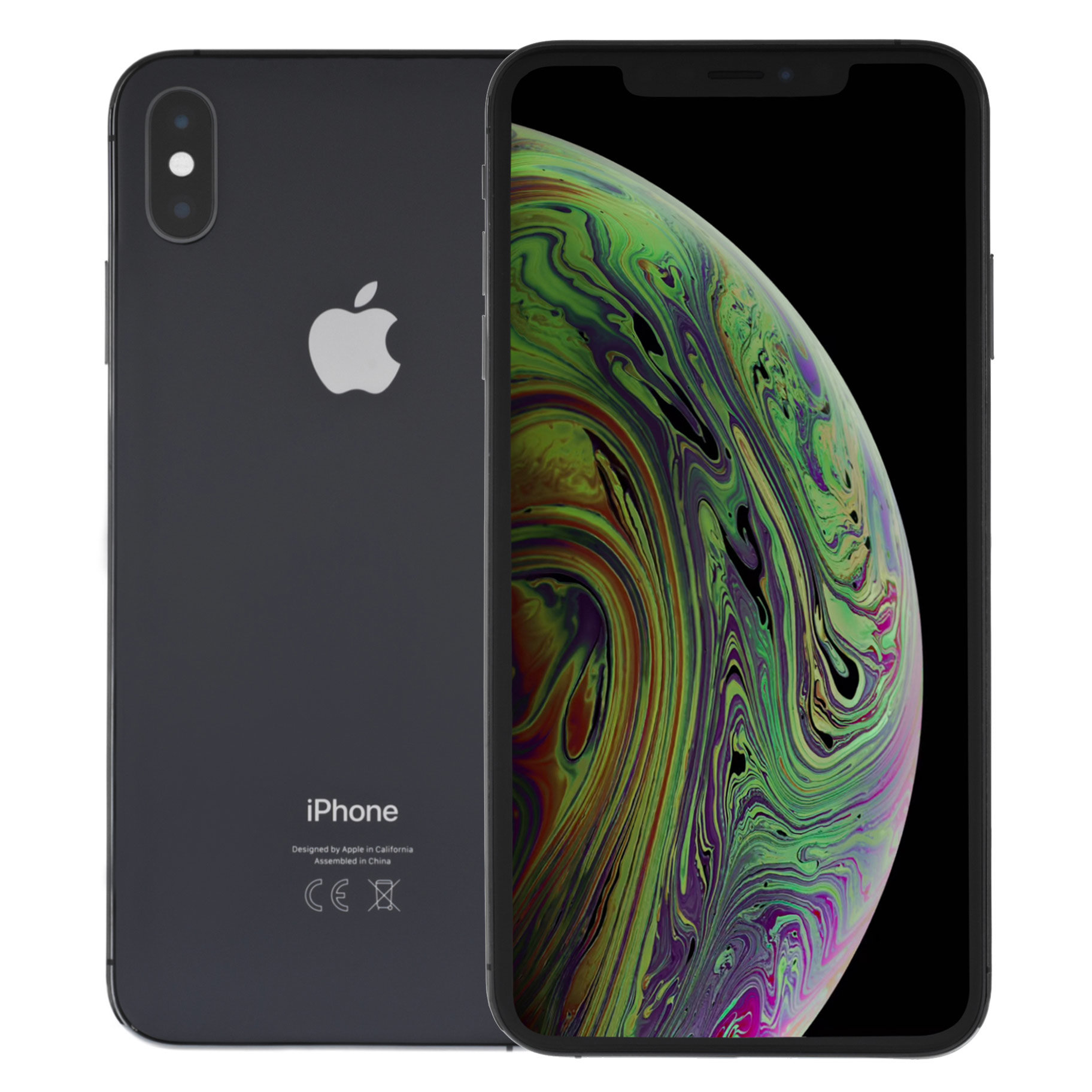 美品iPhone XS 256GB スペースグレイ （新品フィルム付き） - 携帯電話