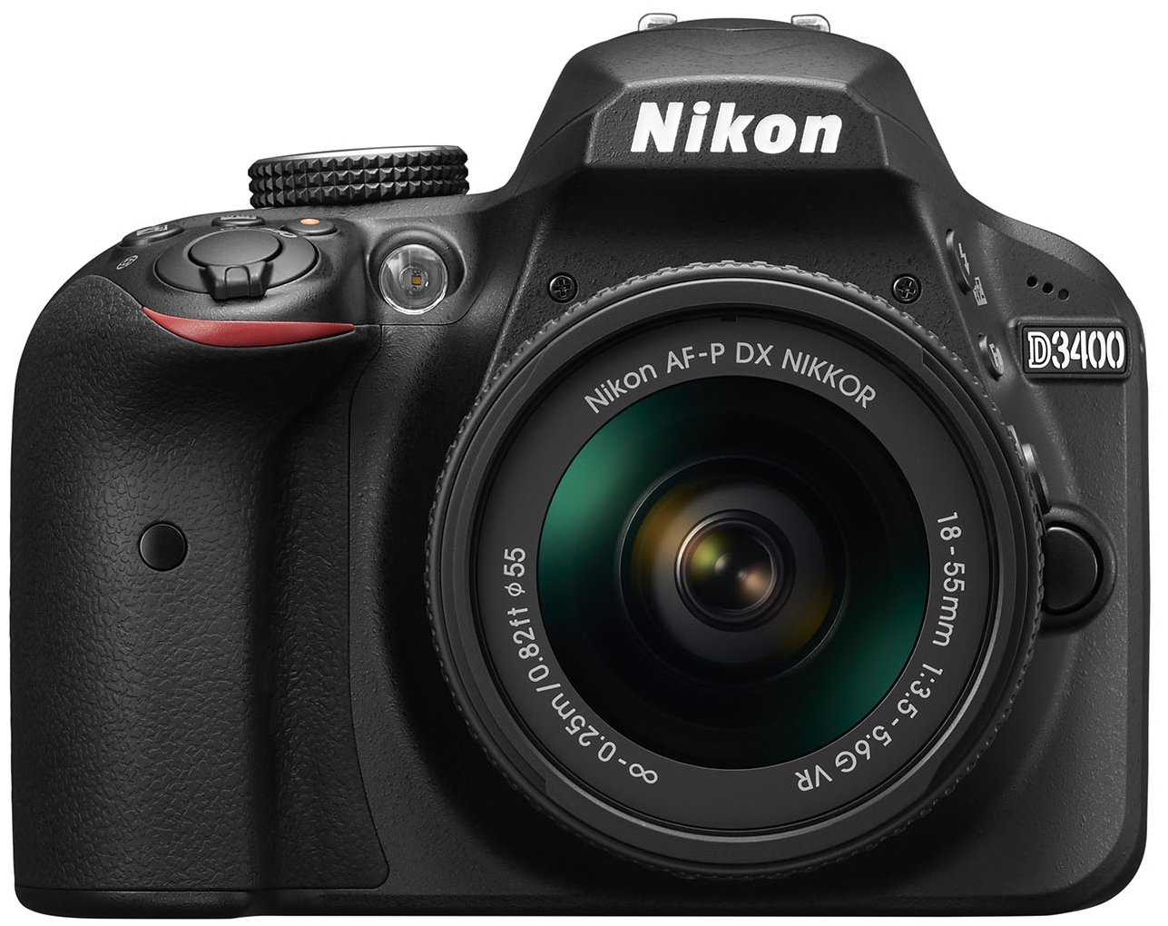 NIKON D3400 + Obiektyw 18-55 mm VR Aparat - niskie ceny i opinie w