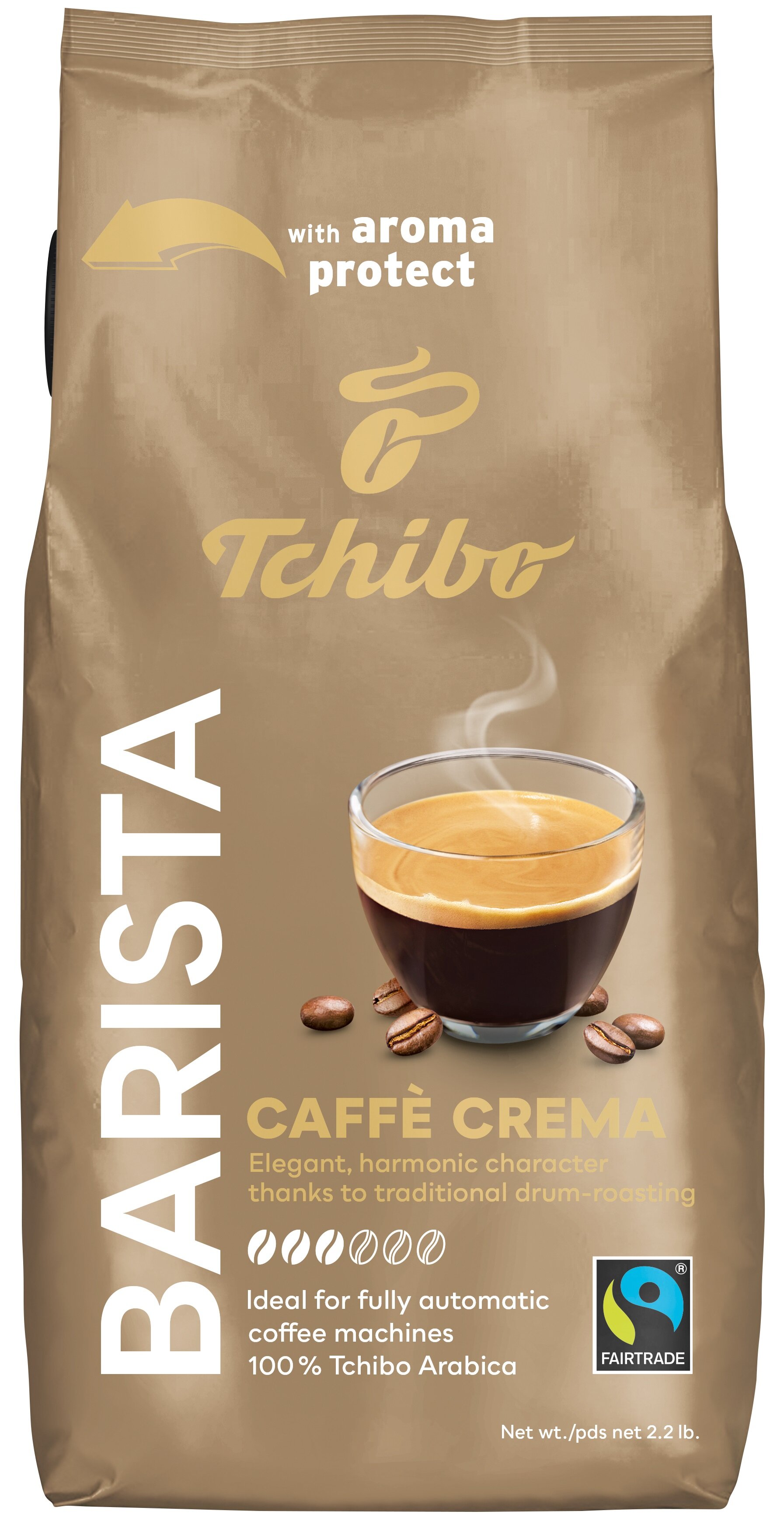 Kawa ziarnista TCHIBO Barista Cafe Crema Arabica 1 kg