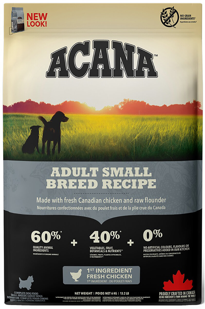 ACANA Adult Small Breed Recipe Drób 6 kg Karma dla psa - niskie