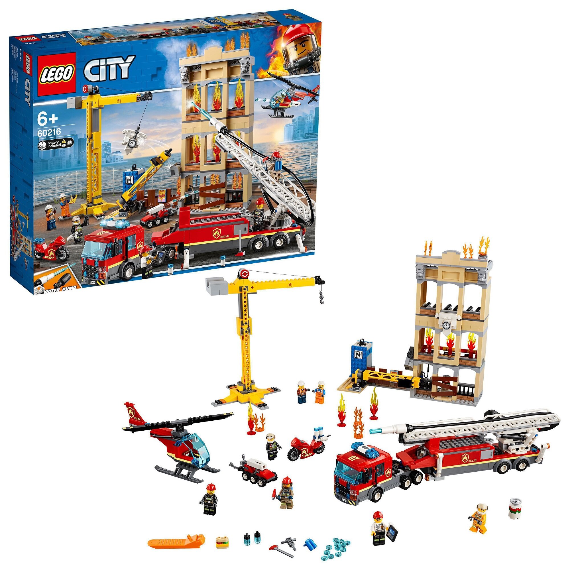 LEGO City Straż pożarna w śródmieściu 60216 - niskie ceny i opinie