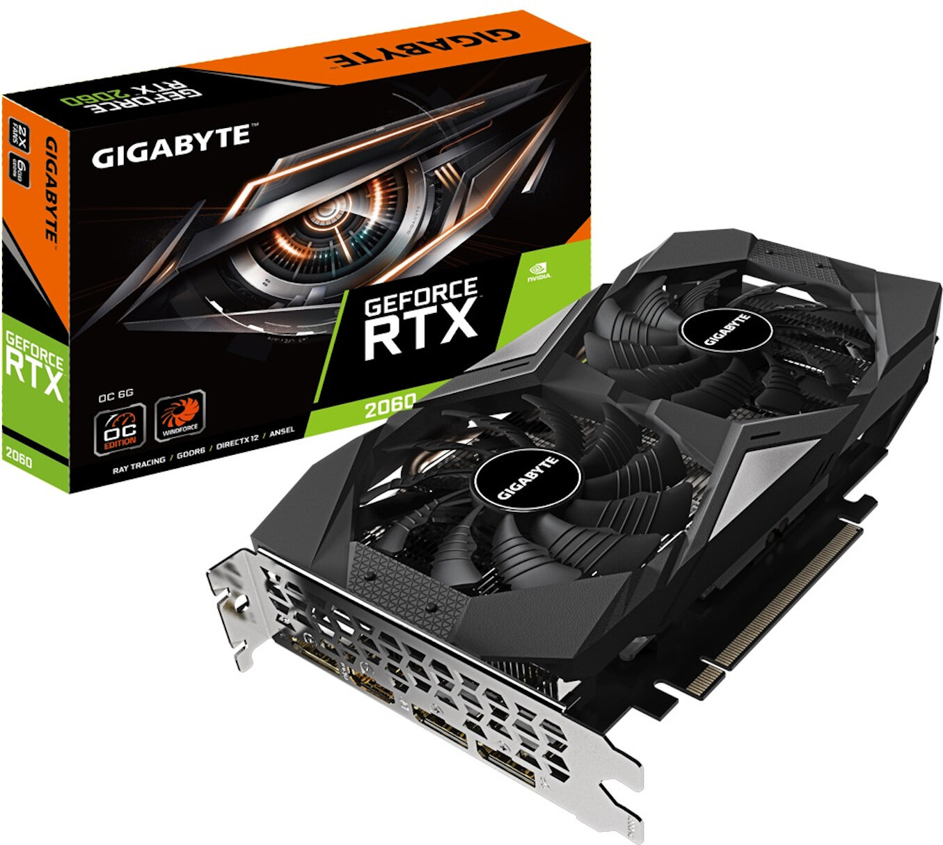 GIGABYTE GeForce RTX 2060 OC 6GB Karta graficzna - niskie ceny i