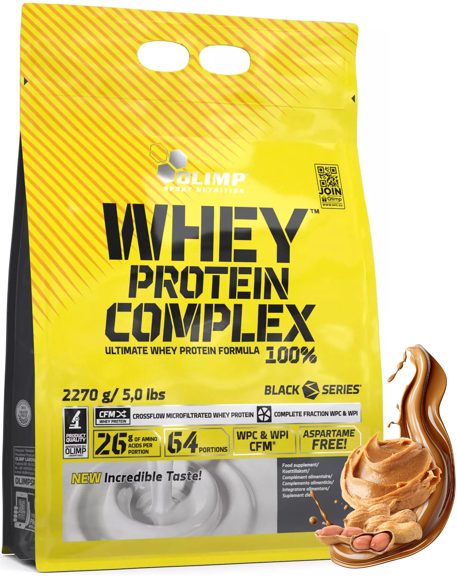 OLIMP Whey Protein Complex 100% Masło orzechowe (2270 g) Odżywka ...