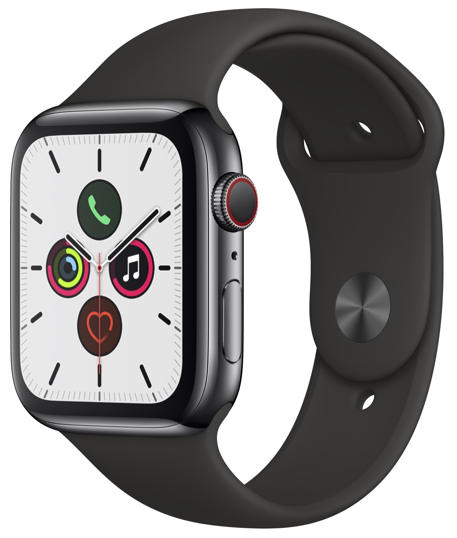 Apple Watch 5 GPS 44mm koperta z aluminium (gwiezdna szarość) +