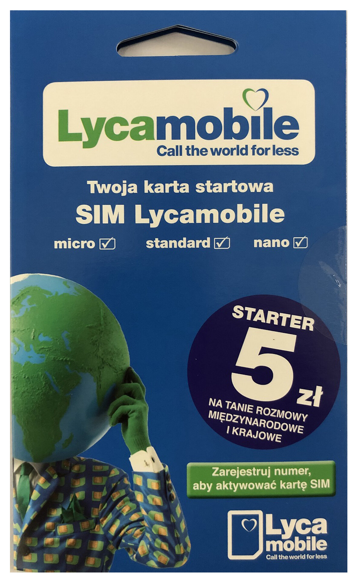 LYCAMOBILE 5z Pakiet startowy - niskie ceny i opinie w Media Expert
