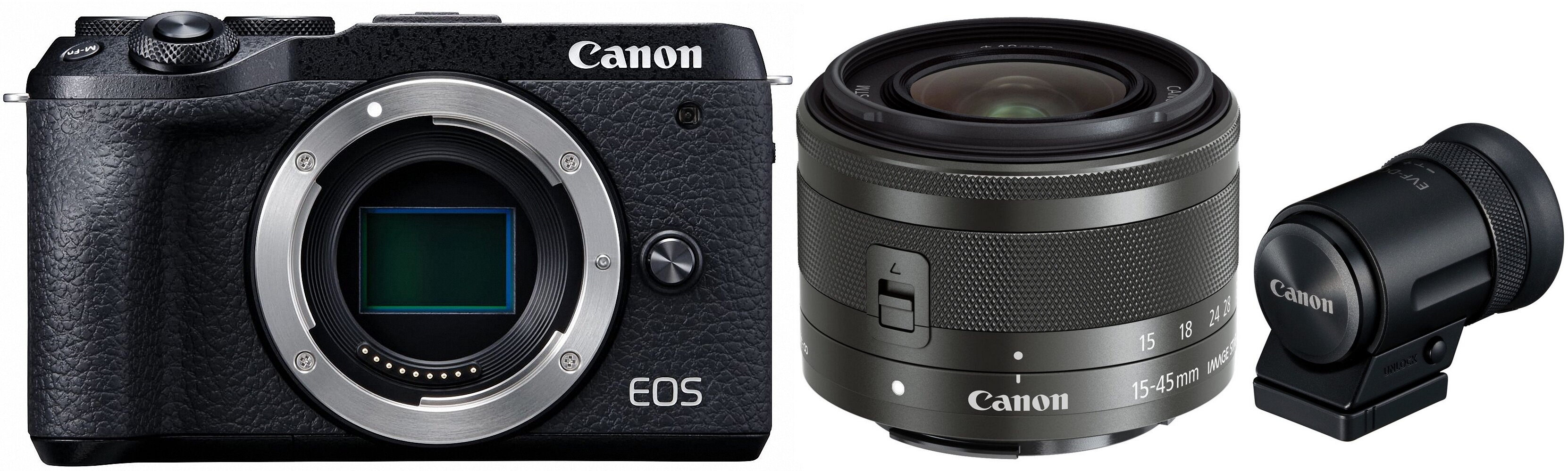 CANON EOS M6 Mark II + Obiektyw EF-M 15-45 mm f/3.5-6.3 IS STM +