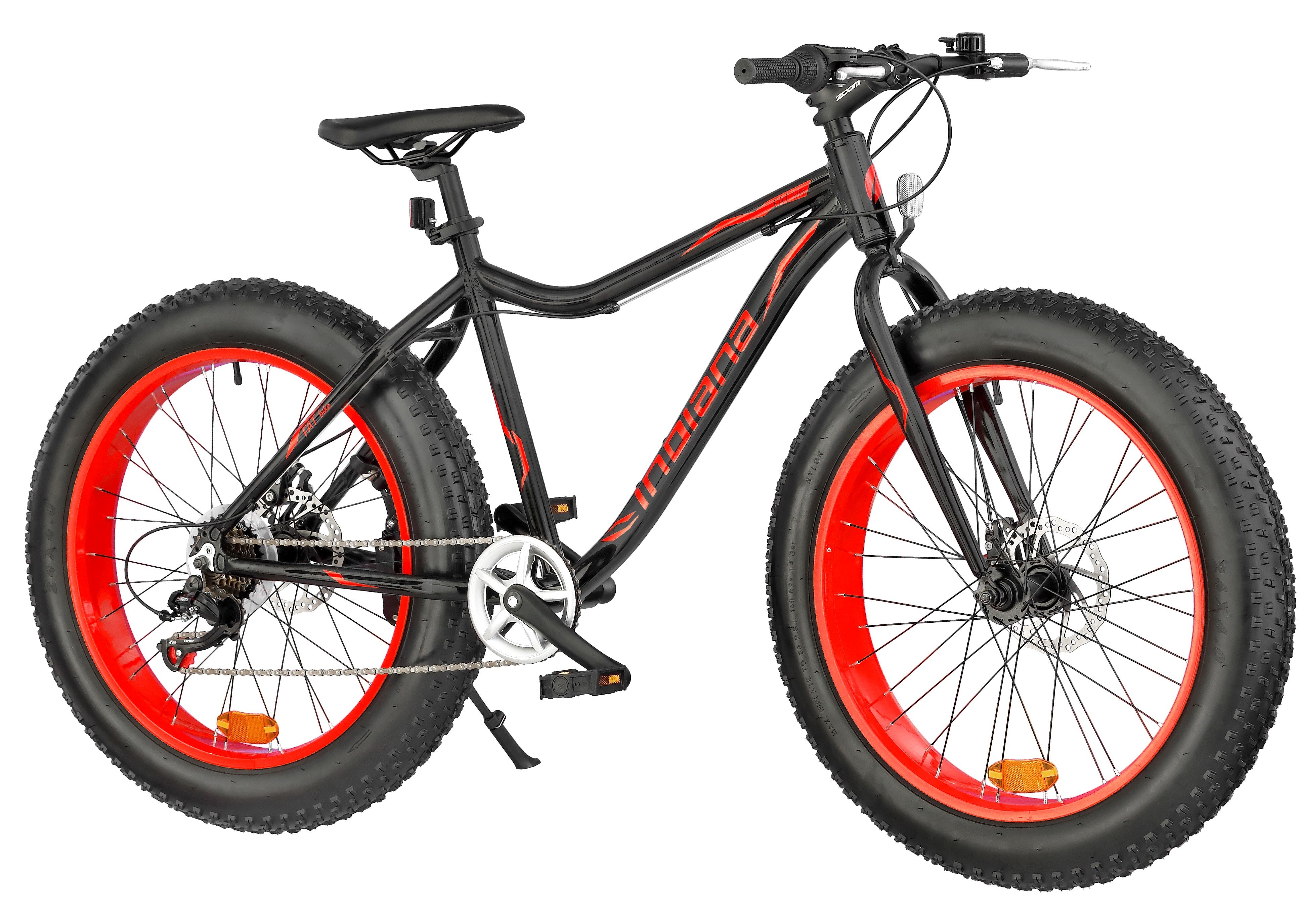 INDIANA Fat Bike M18 Czarnoczerwony Rower ceny i opinie w Media Expert
