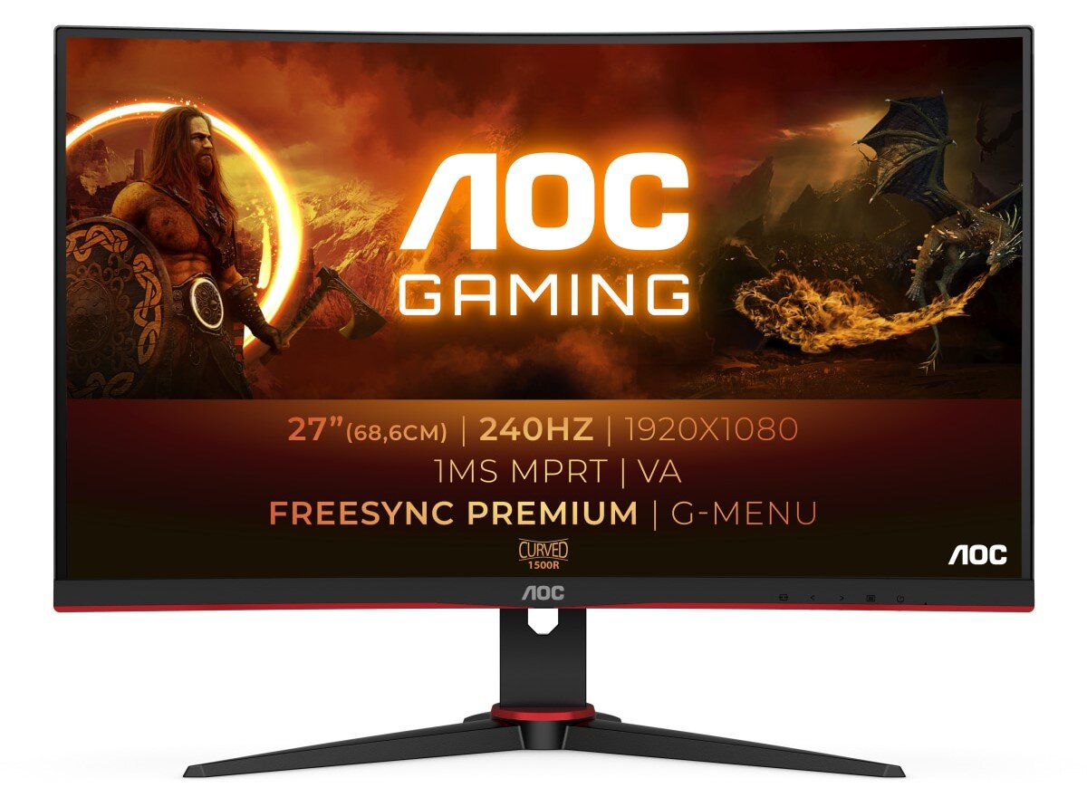 AOC 240Hz対応 27インチ ゲーミングモニター AOC、最大280Hz表示対応の24.5型/27型IPSゲーミングモニター - PC Watch