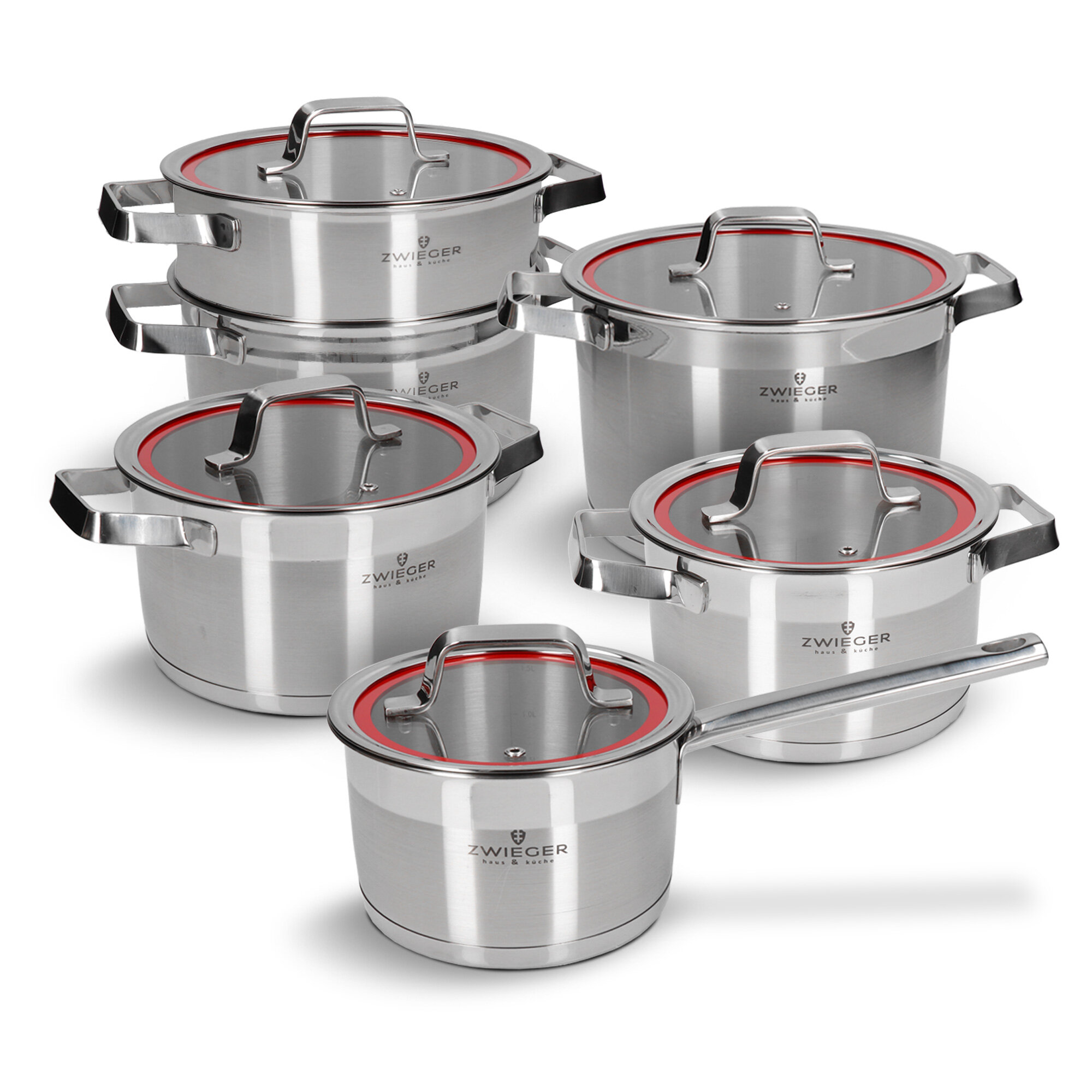 ZWIEGER Klassiker ZG8449 (11 elementów) Zestaw garnków - niskie