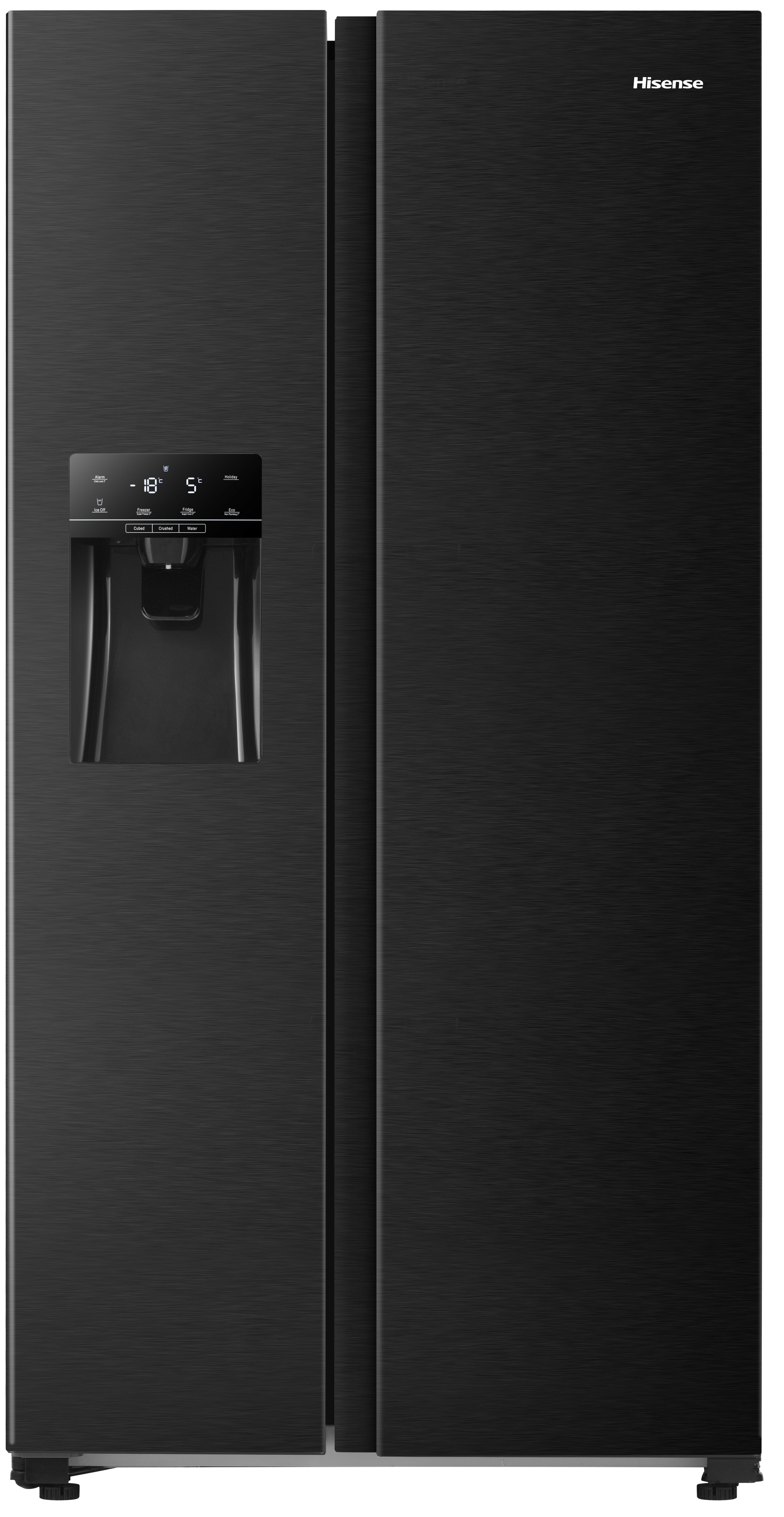 HISENSE RS650N4AF2 Side by Side No frost 179.1cm Czarna Podajnik