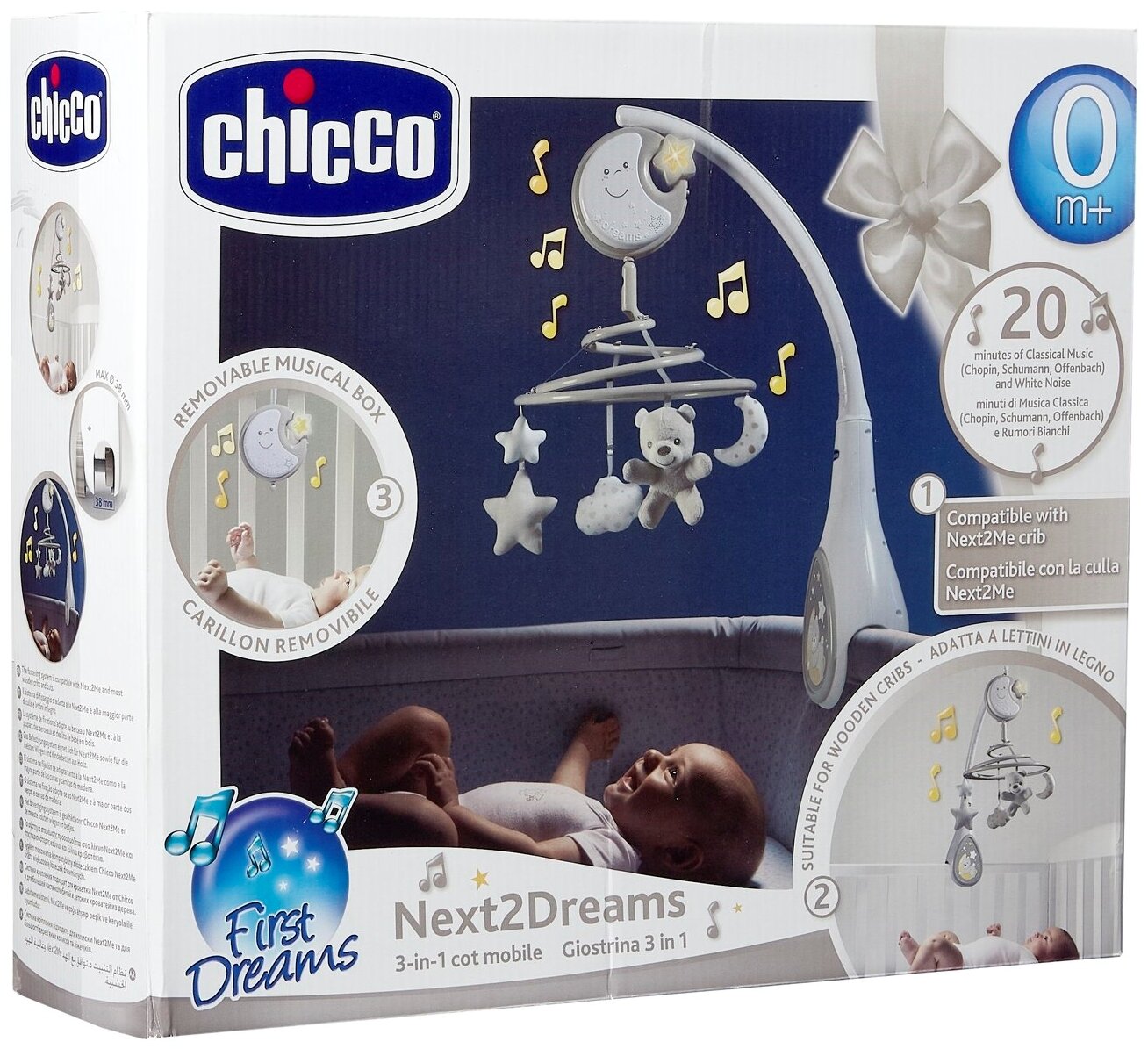 CHICCO First Dreams Next2Dreams 00007627000000 Beżowy Karuzela