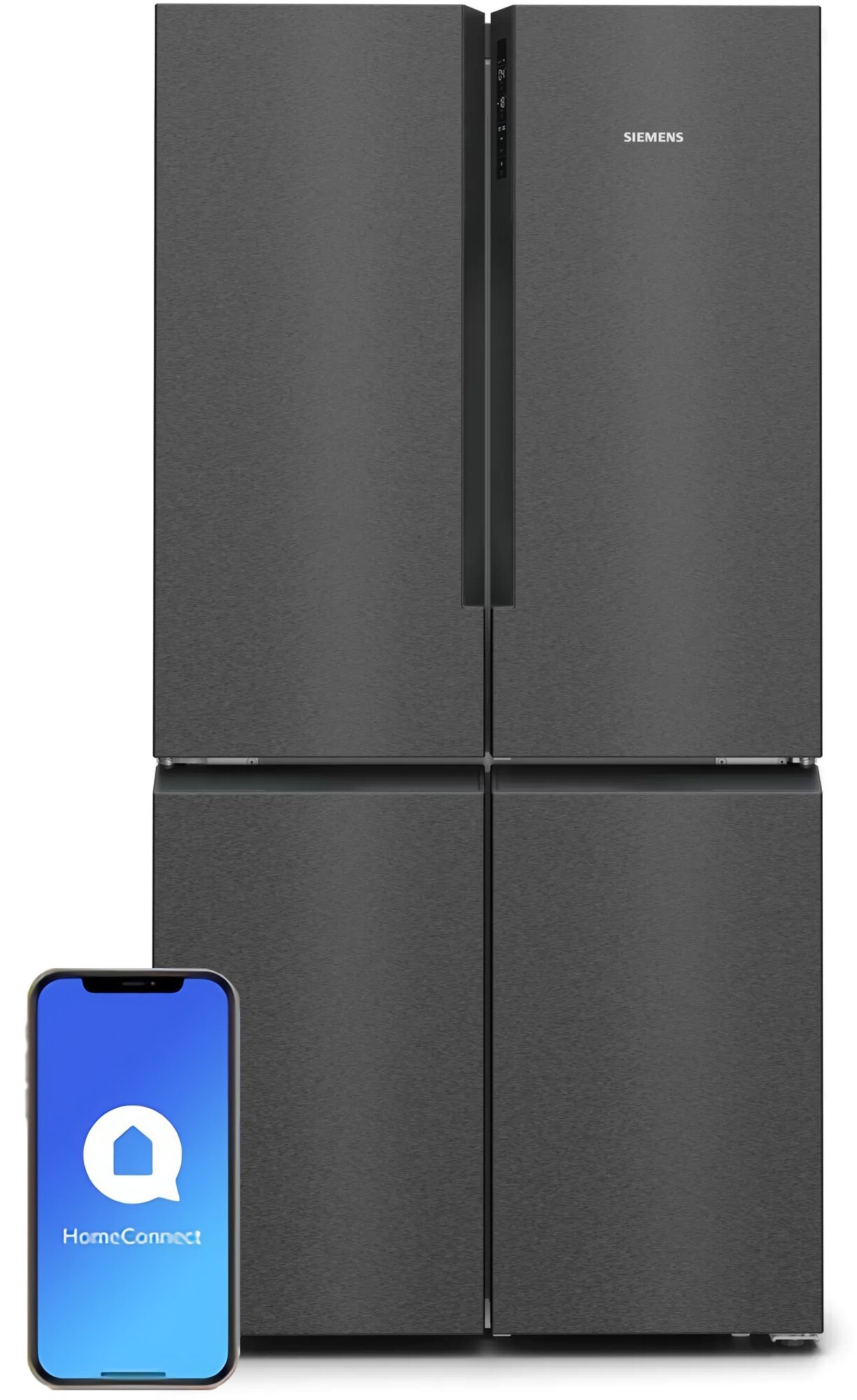 SIEMENS KF96NAXEA Side by Side No frost 183cm Ciemny inox Lodówka