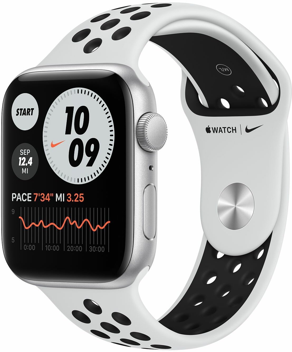 Apple Watch SE Nike GPS 40mm koperta z aluminium (srebrny) + pasek
