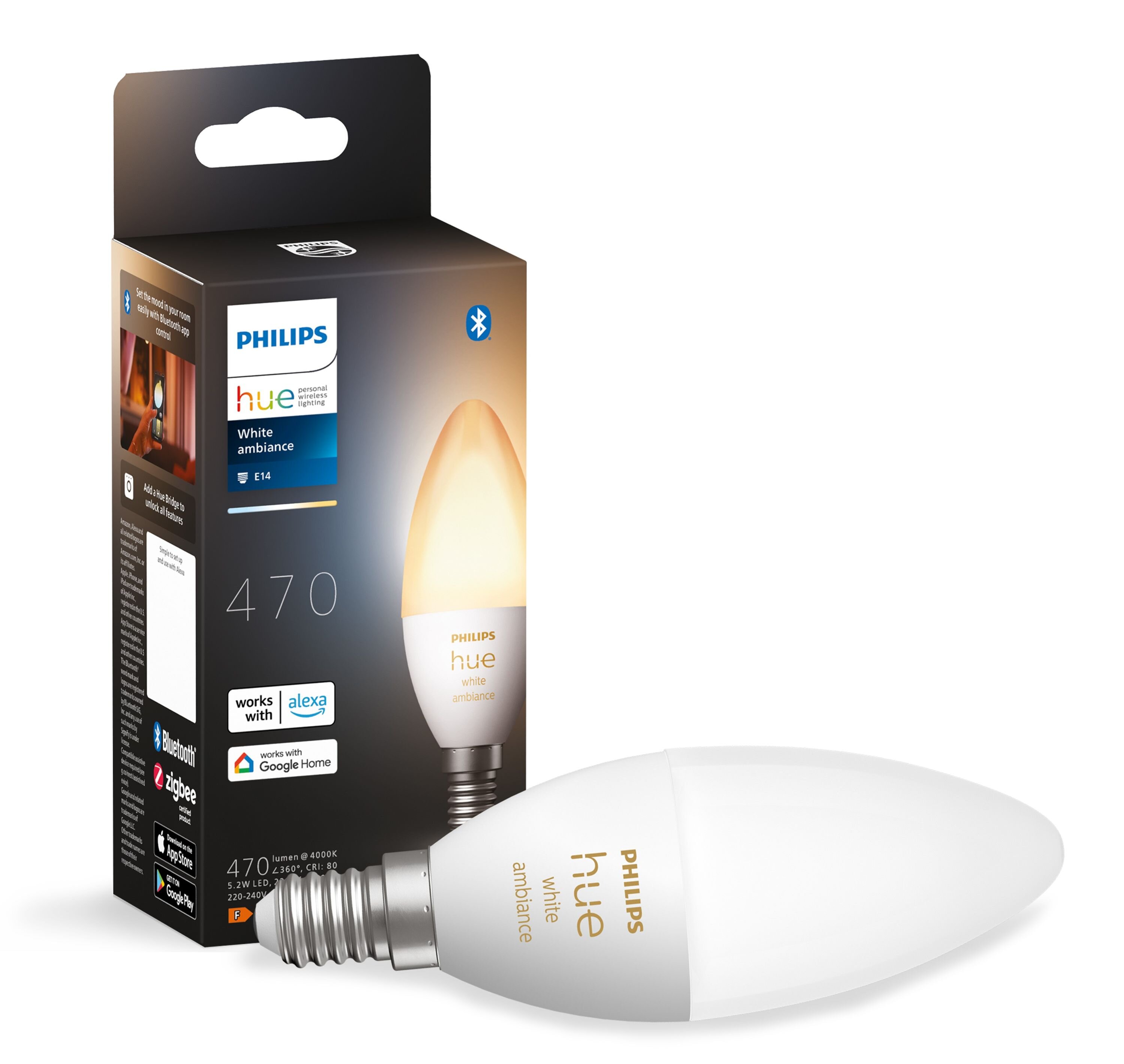 PHILIPS HUE 212734 4W E14 Bluetooth, ZigBee Inteligentna żarówka