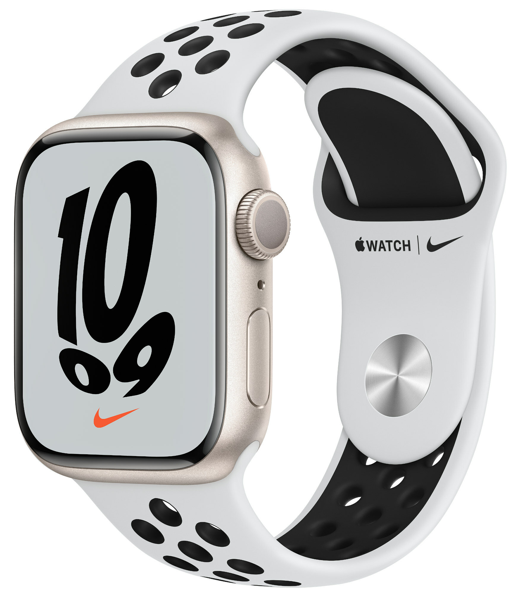 Apple Watch 7 Nike GPS 41mm koperta z aluminium (księżycowa
