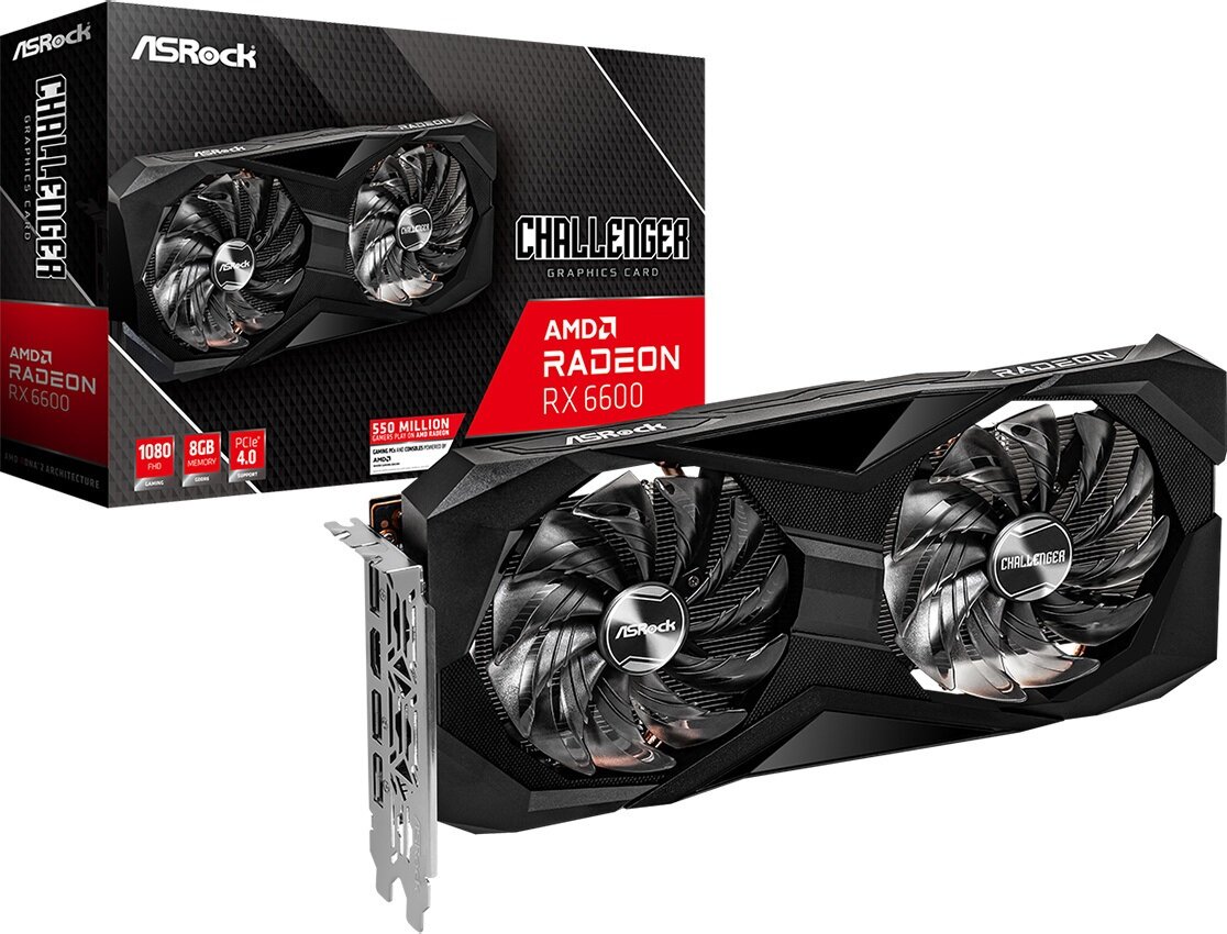 ASRock Radeon RX 6600 グラフィックボード Karta-graficzna-ASROCK-Radeon-