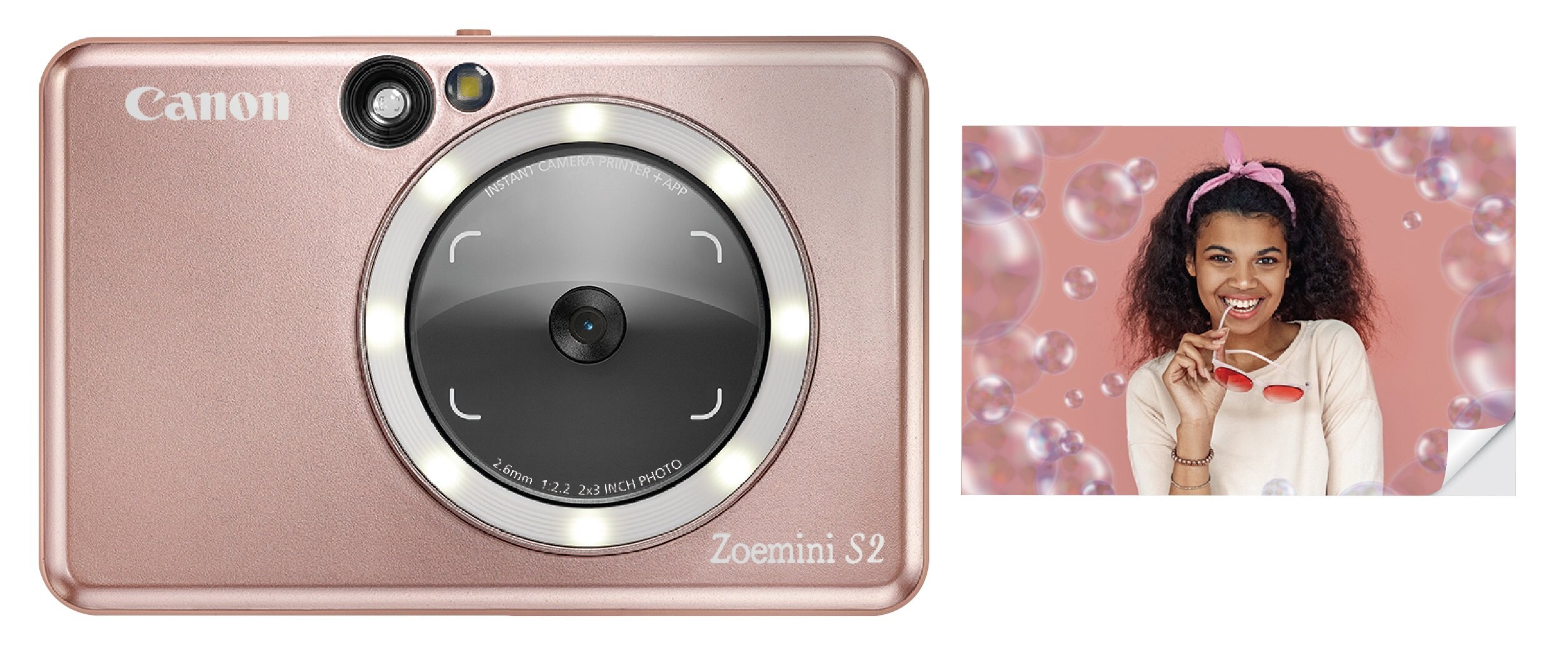 Aparat natychmiastowy Canon Zoemini S2 Różowe-złoto