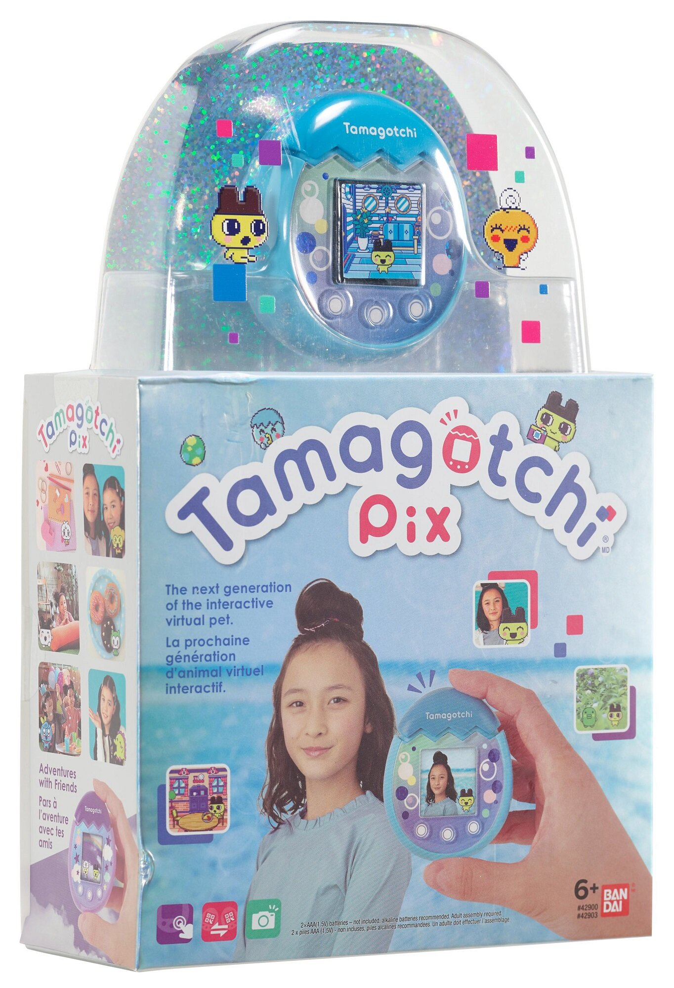 BANDAI Pix Niebieski TAM42903 Tamagotchi - niskie ceny i opinie w