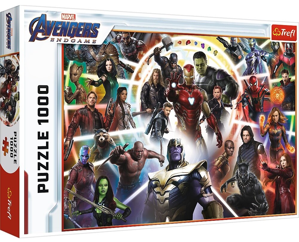 TREFL Marvel Avengers Koniec Gry 10626 (1000 elementów) Puzzle - niskie ...