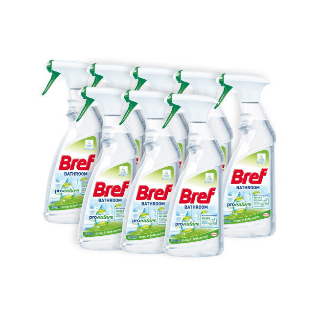 BREF Pro Nature 8 x 750 ml Płyn do czyszczenia łazienki - niskie ceny i ...