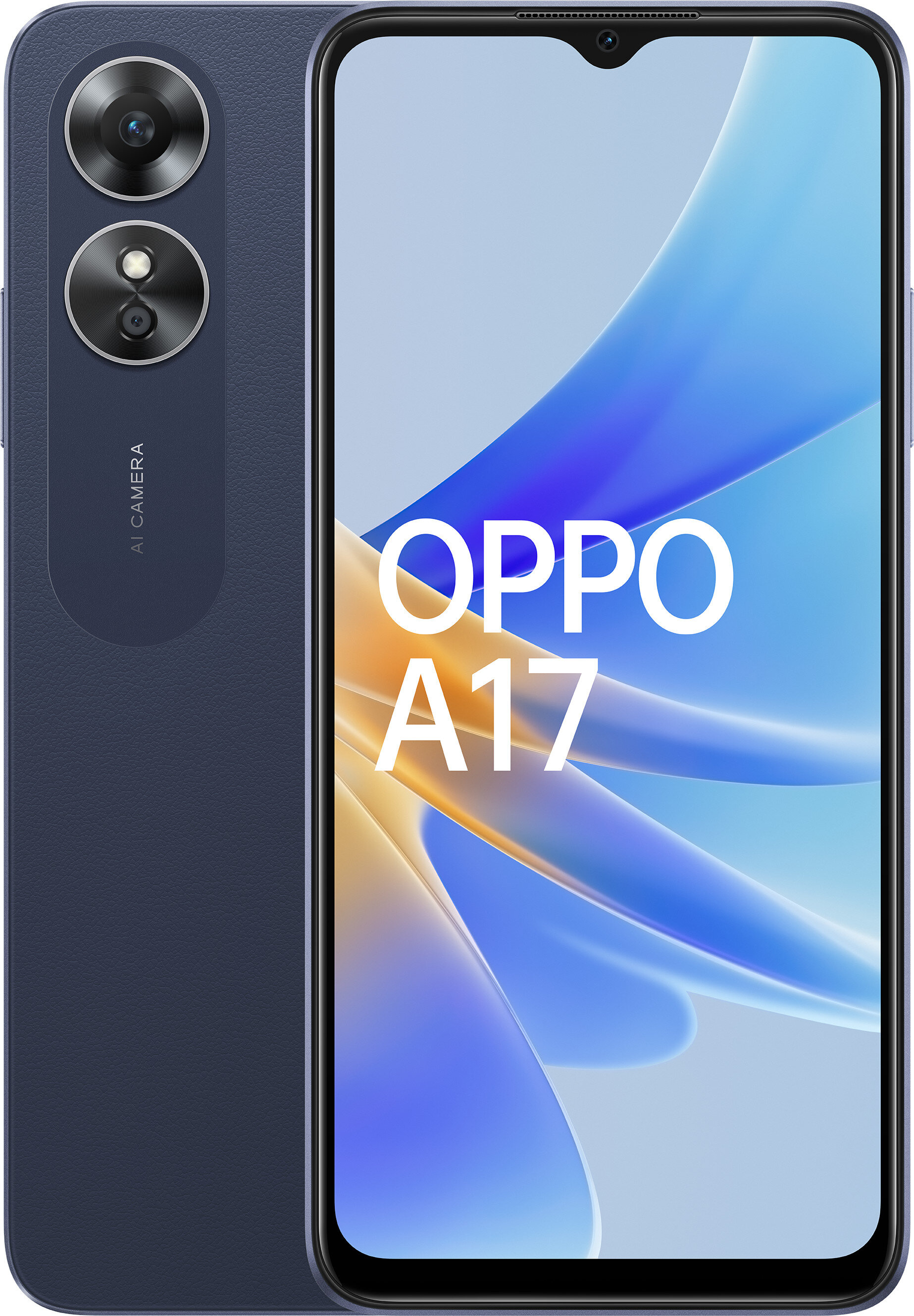 Smartfon OPPO A17 4/64GB 6.56" Granatowy CPH2477