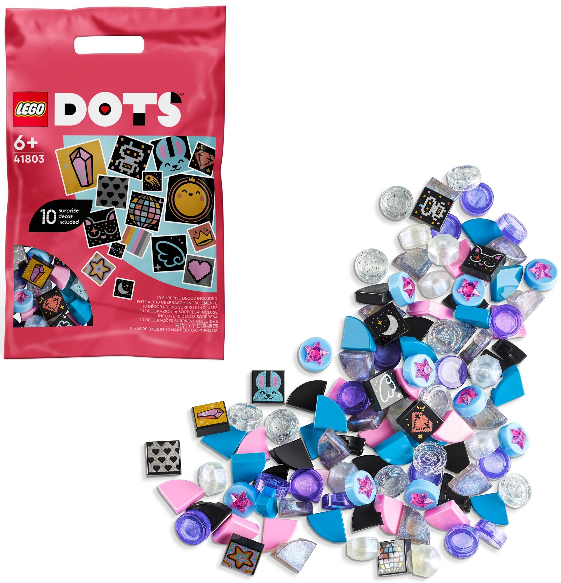 LEGO 41803 DOTS Dodatki DOTS - seria 8, błyskotki - niskie ceny i ...