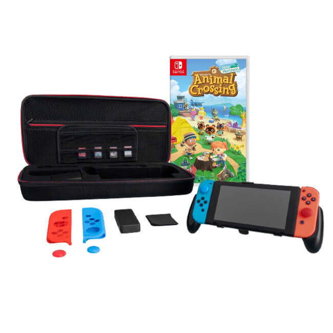 NINTENDO Switch HAC-001(-01) + Kontroler Switch Czerwono-niebieski