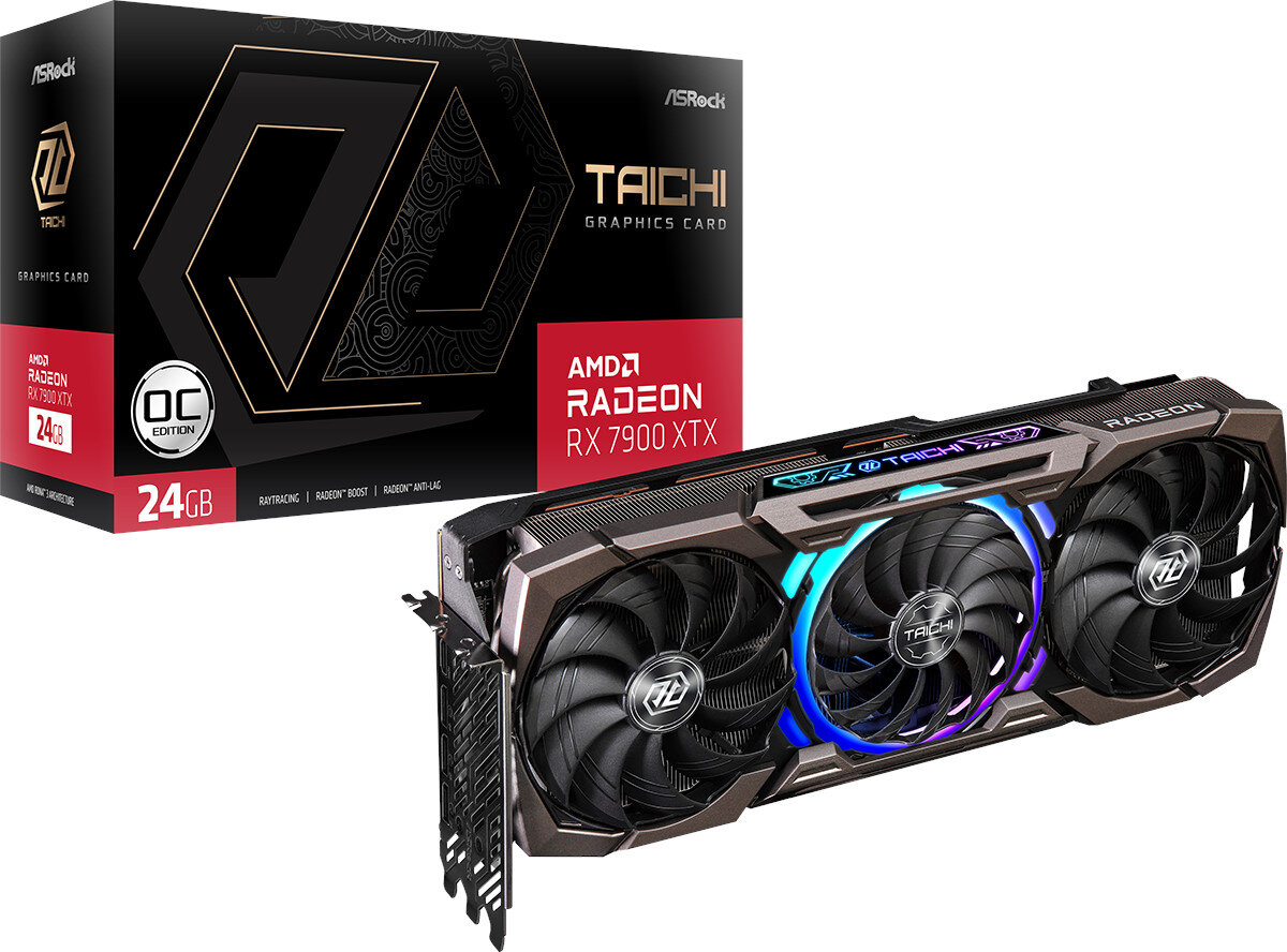 ASROCK Radeon RX 7900 XTX Taichi OC 24GB Karta graficzna - niskie