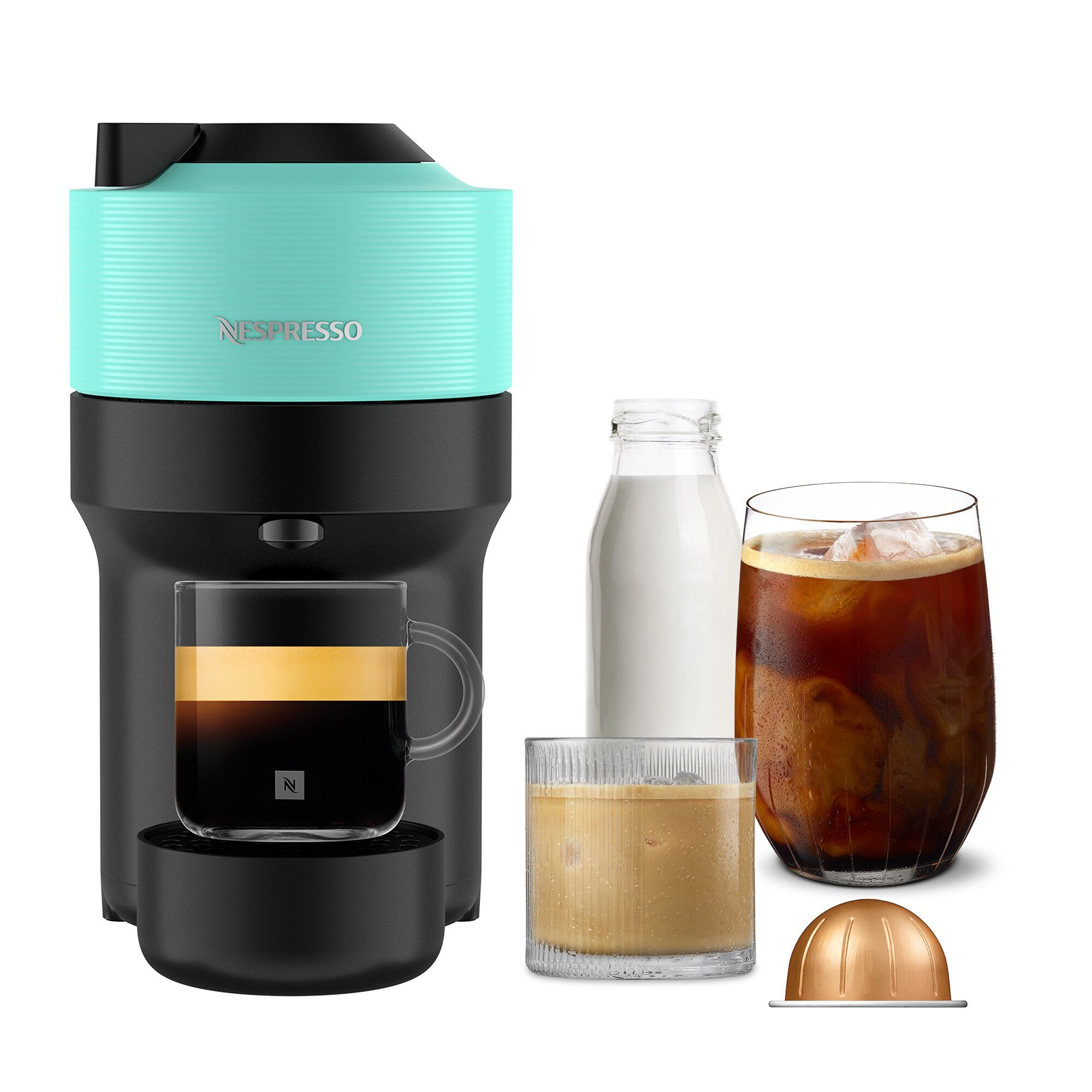 KRUPS Nespresso Vertuo Pop XN9204 Miętowy Ekspres - niskie ceny i