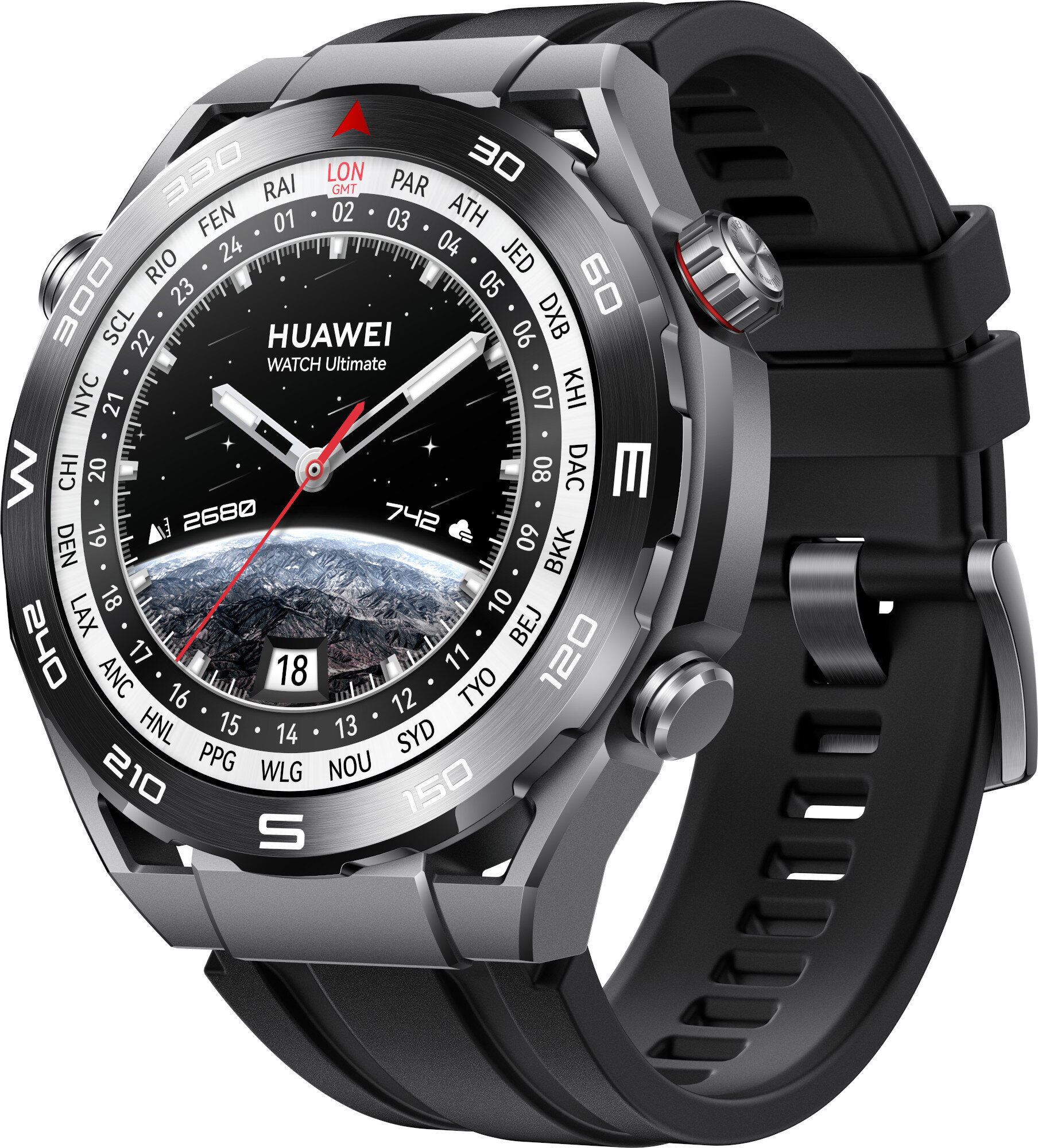 HUAWEI WATCH Ultimate (スマートウォッチ) HUAWEI Watch Ultimate Czarny Smartwatch - niskie ceny i opinie w