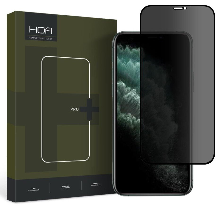 HOFI Anti Spy Glass Pro+ do Apple iPhone X/XS/11 Pro Privacy Szkło