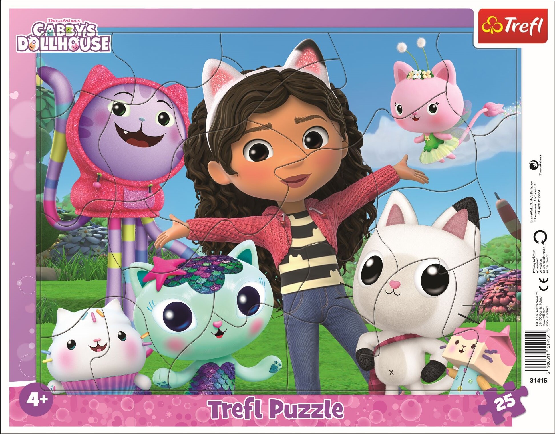 TREFL Koci Domek Gabi Poznaj Gabi 31415 (25 elementów) Puzzle - niskie ...