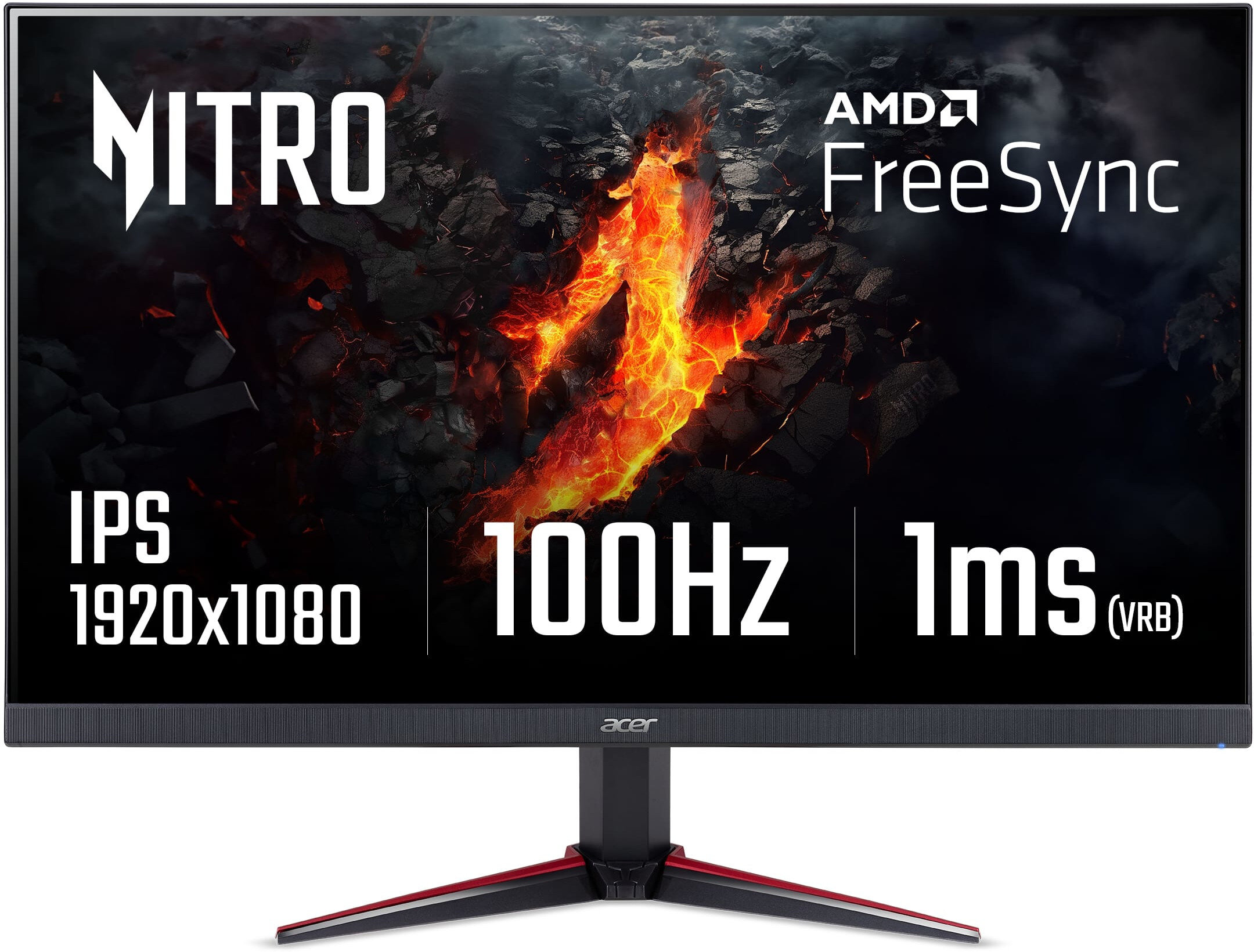 新品　Acer Nitro VG240YEbmiix Monitor, Acer, Nitro, VG240YEbmiix, ZeroFrame, FreeSync, 24