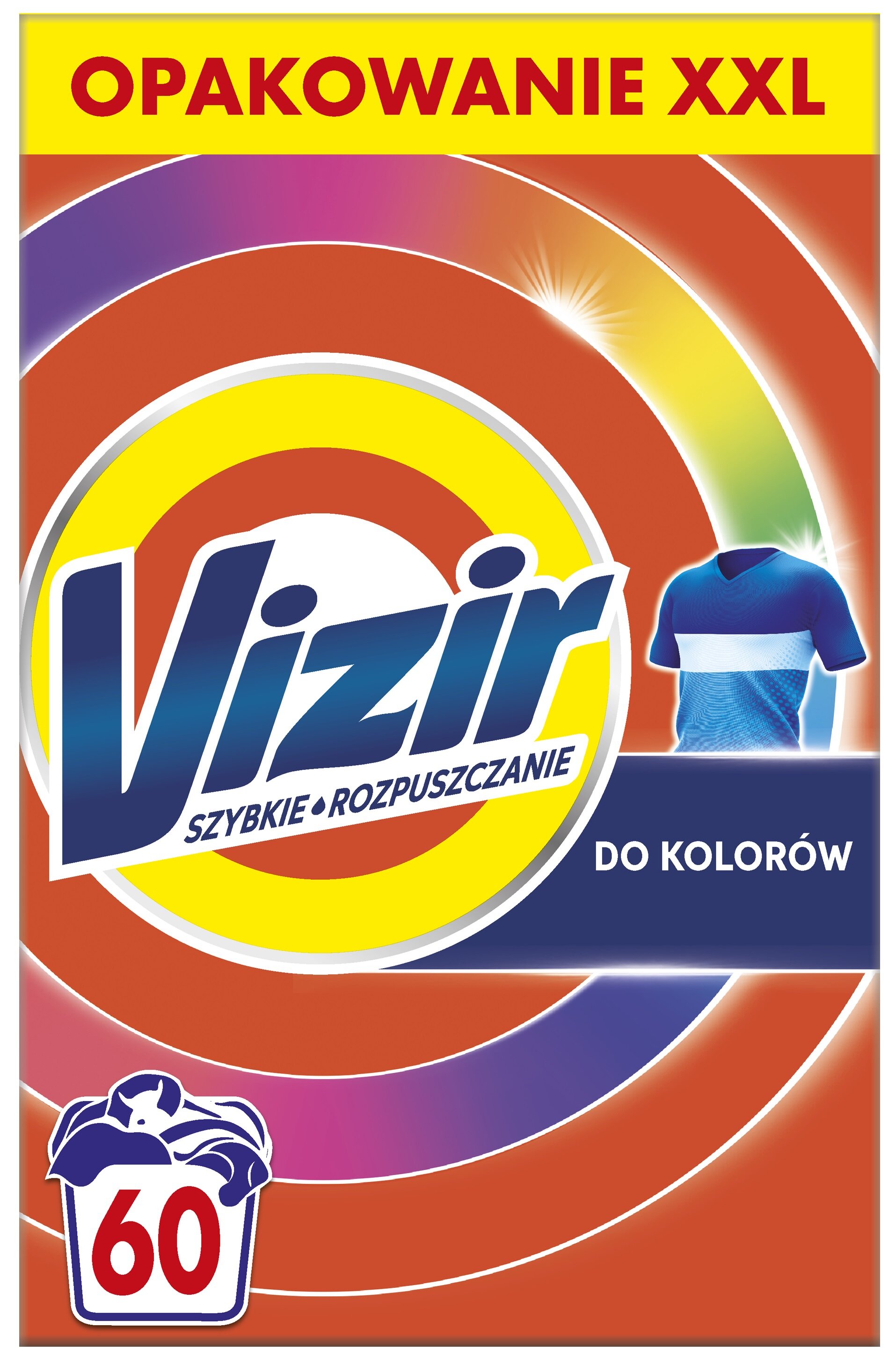 Proszek do prania VIZIR Szybkie rozpuszczanie Color 3.3 kg