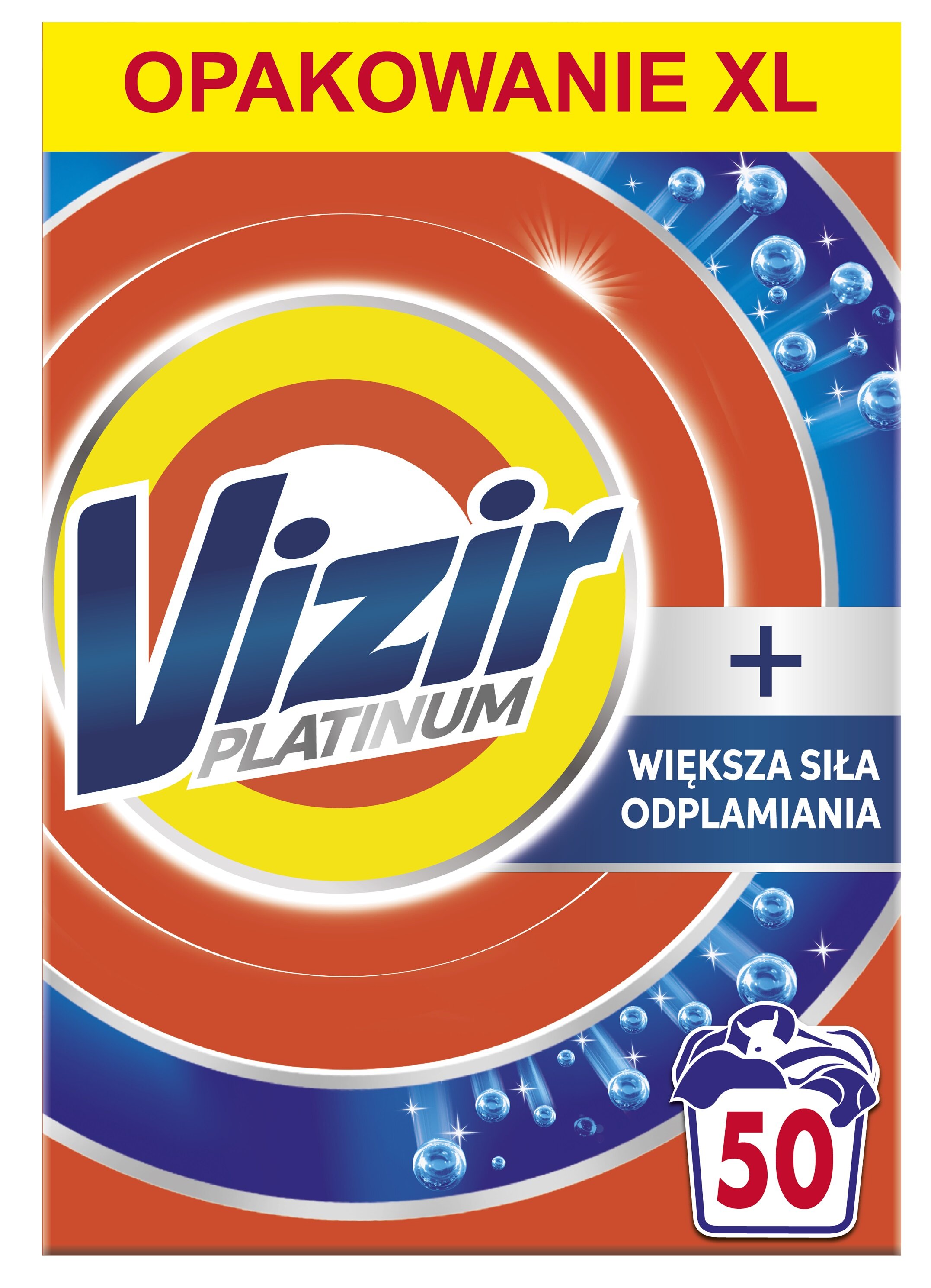 Proszek do prania VIZIR Platinum Większa siła odplamiania 2.75 kg