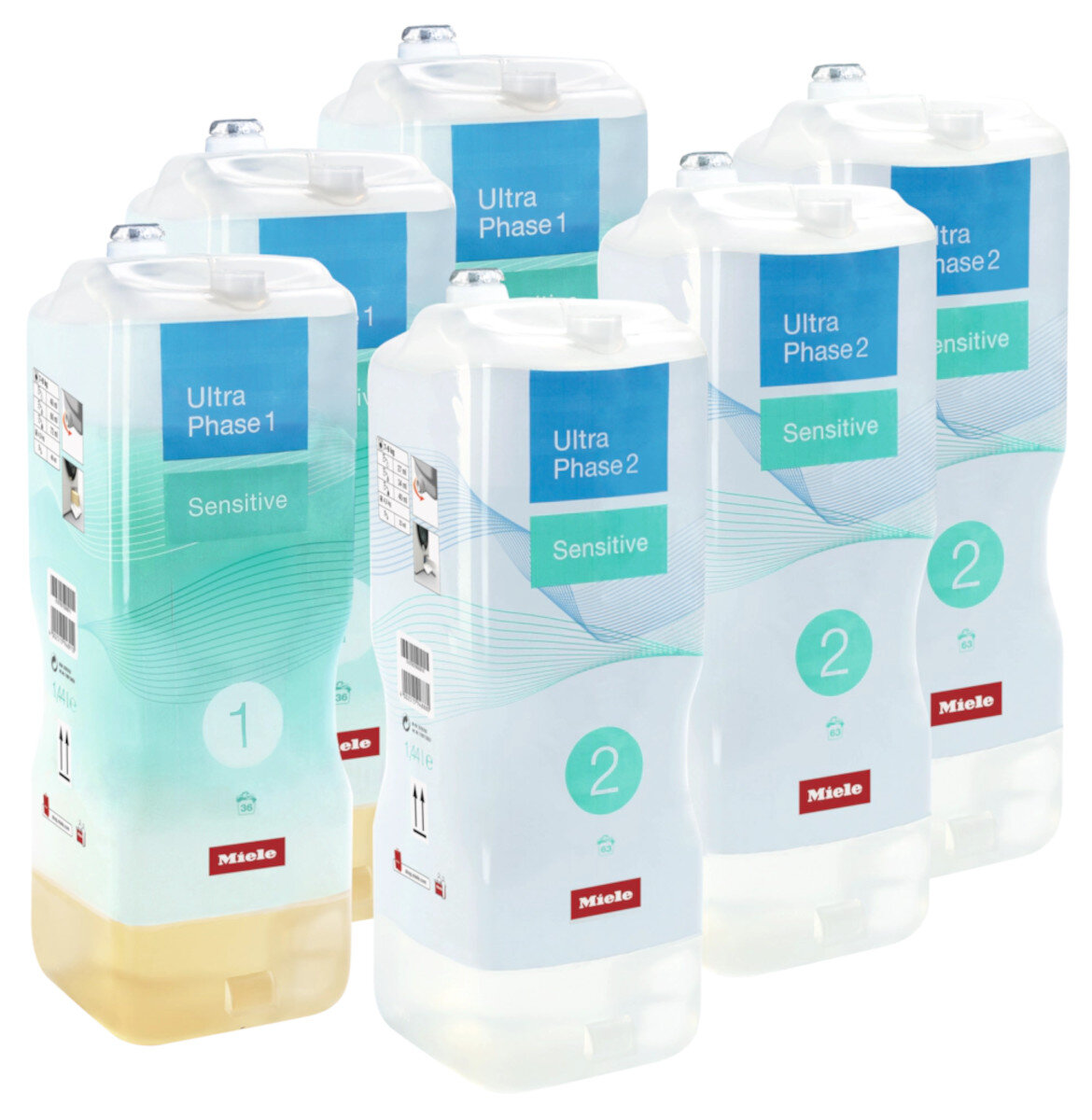 MIELE Set 6 UltraPhase Sensitive 1 i 2 - 6 x 1400 ml do białych i