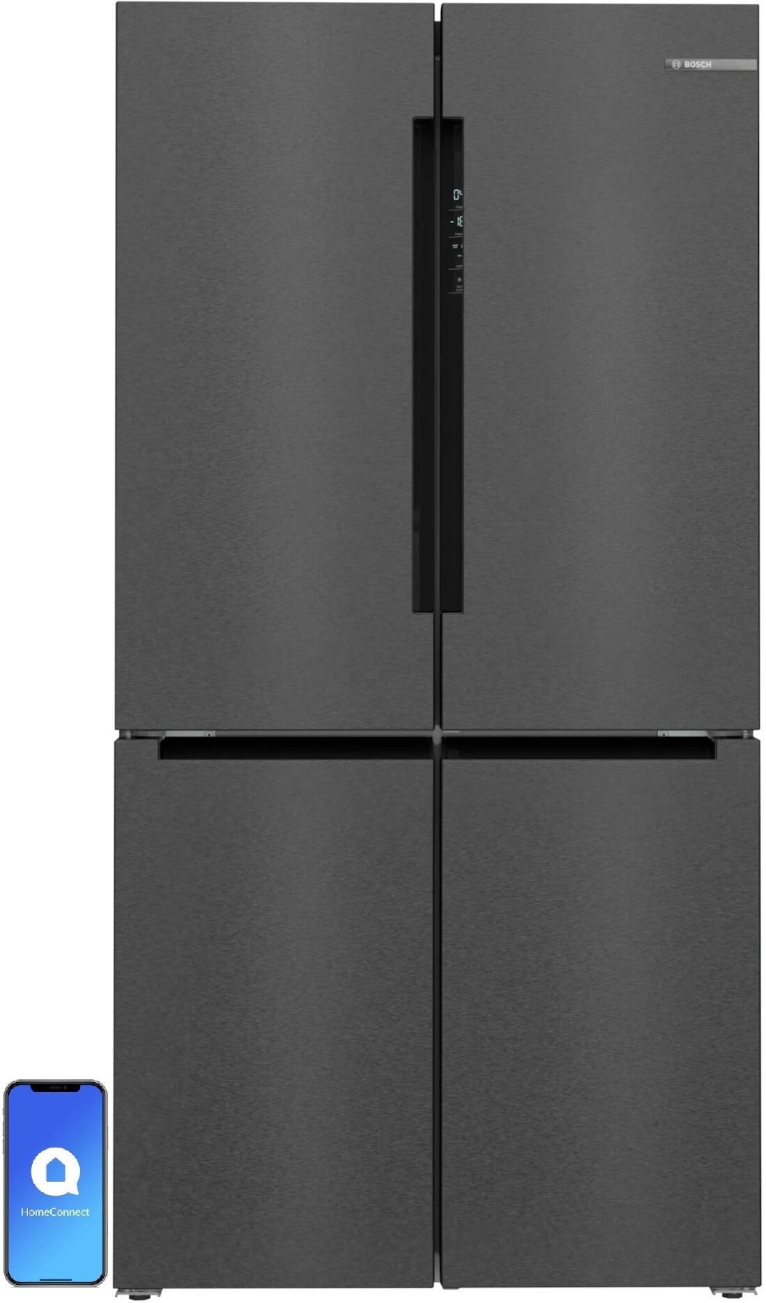 BOSCH KFN96AXEA Side by Side No Frost 183cm Ciemna Inox Lodówka