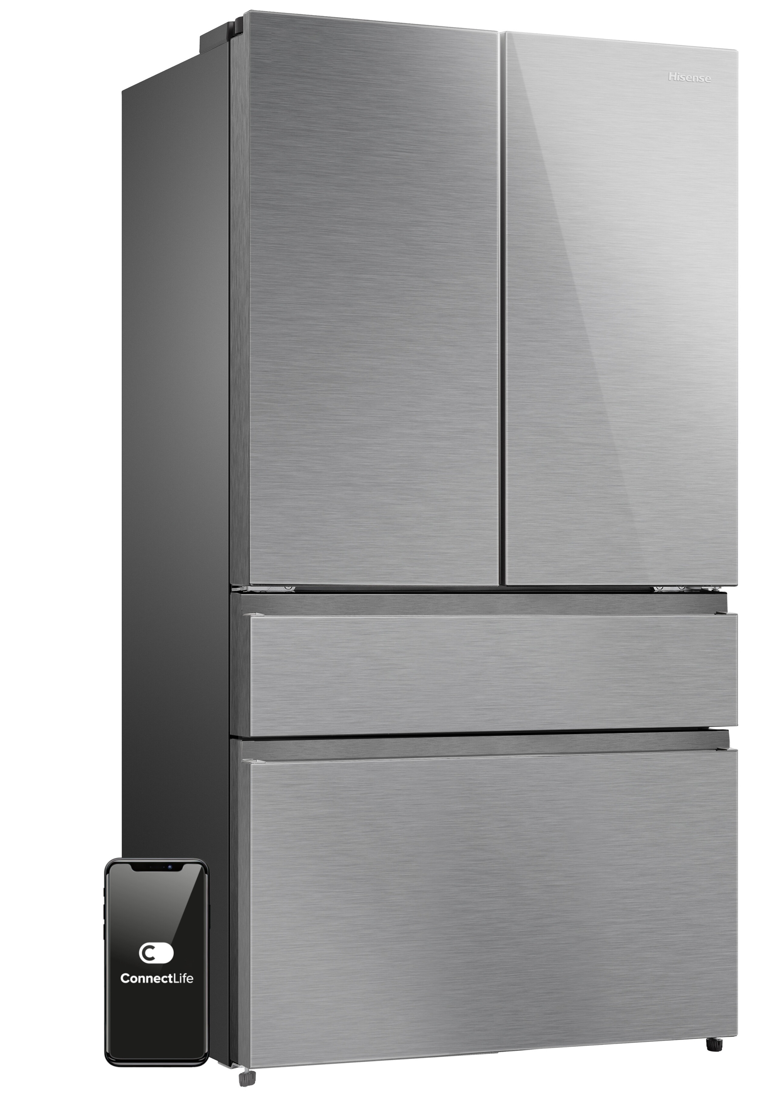 HISENSE RF749N4SGIE MD Side by Side No Frost 178.5cm Srebrna Wi-Fi