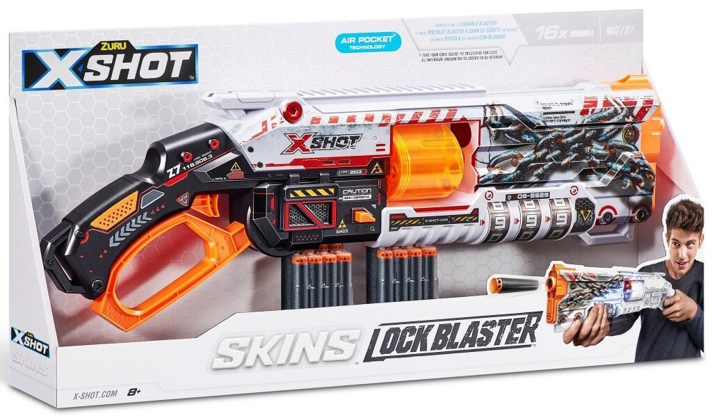 ZURU X-Shot Skins Lock Gun 36606 Wyrzutnia - niskie ceny i opinie