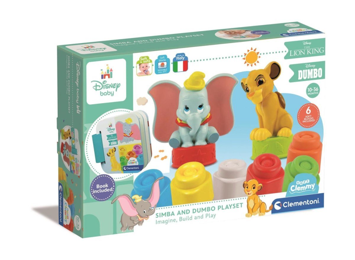 CLEMENTONI Soft Clemmy Disney Dumbo 17817 Klocki sensoryczne - niskie ...