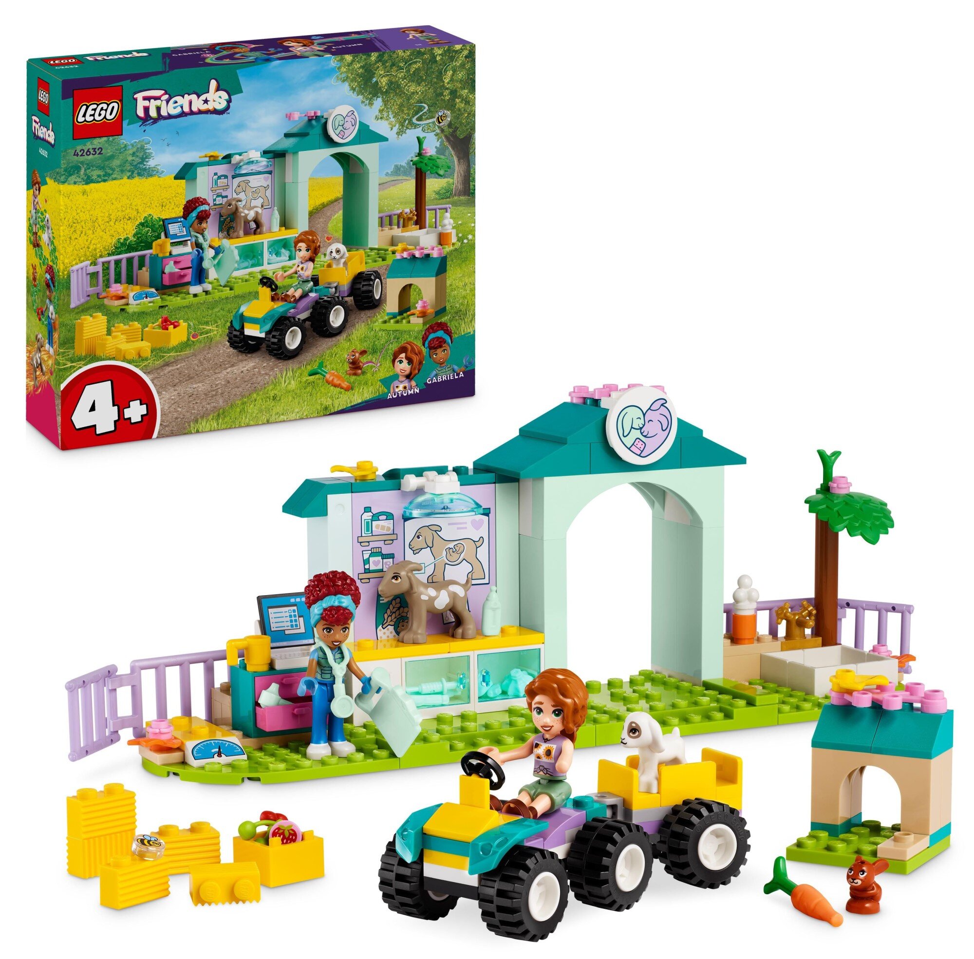 LEGO 42632 Friends Lecznica dla zwierząt gospodarskich - niskie